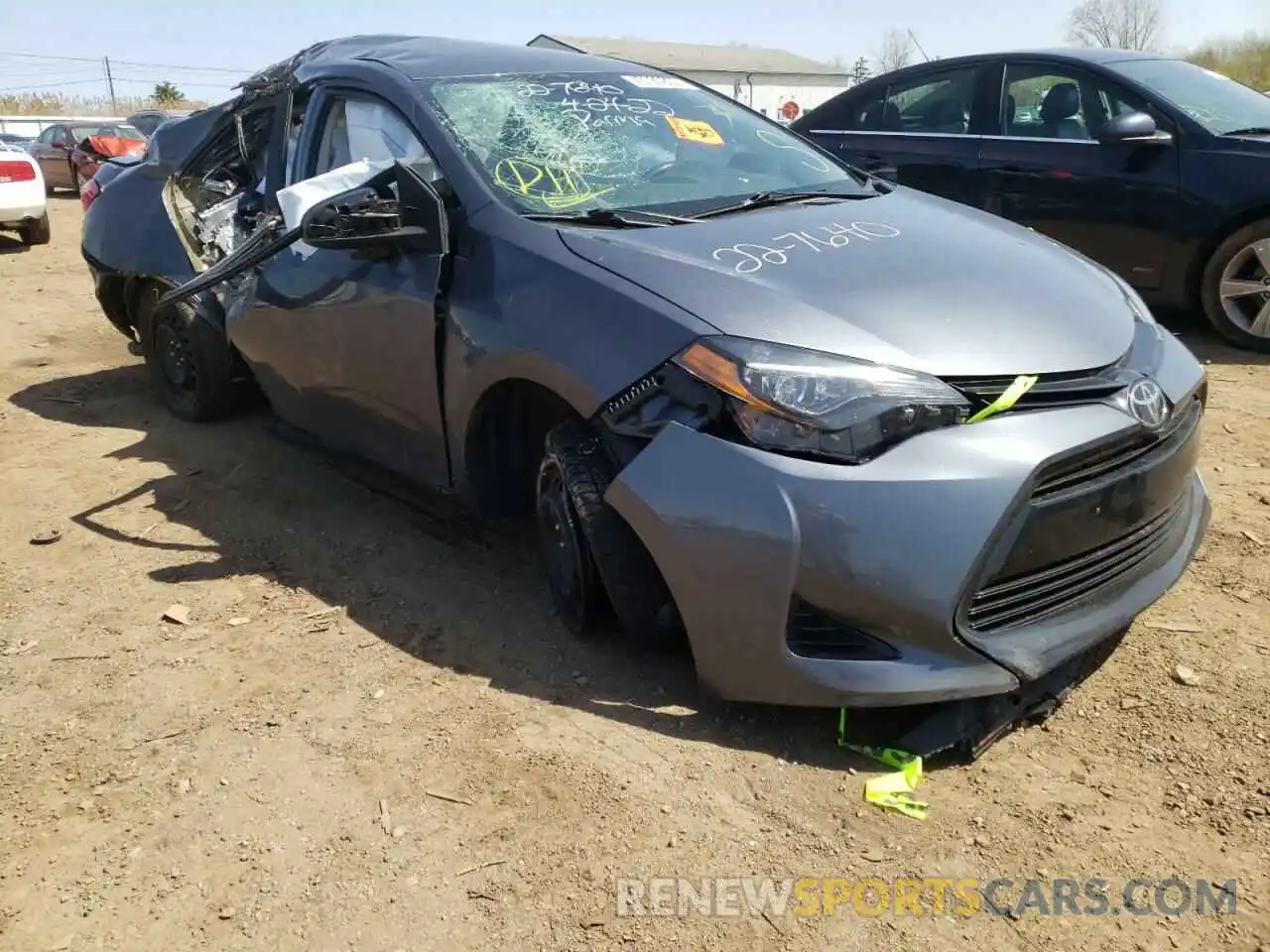 1 Photograph of a damaged car 5YFBURHE2KP890009 TOYOTA COROLLA 2019