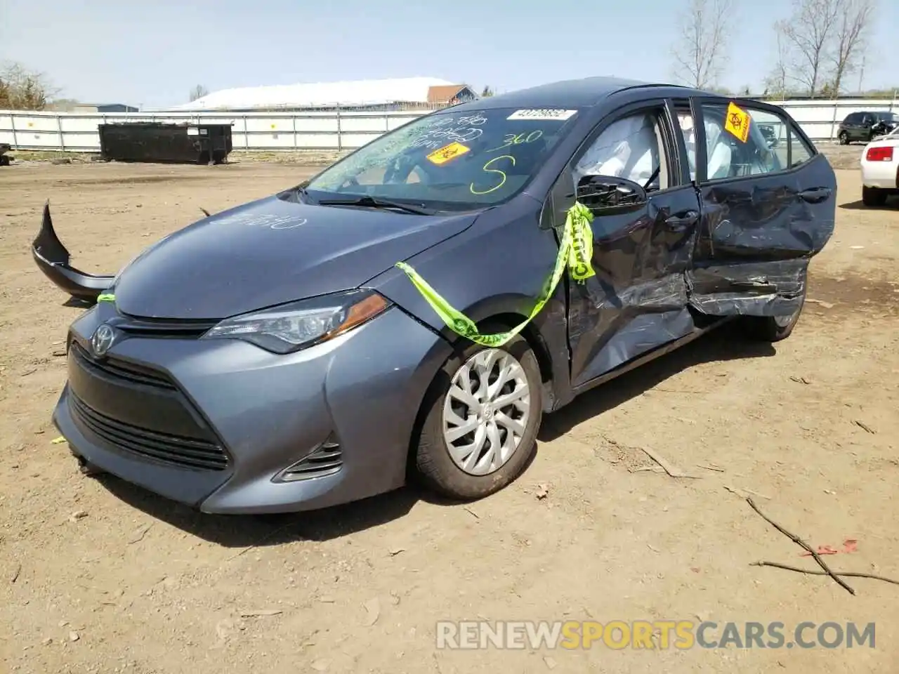 2 Photograph of a damaged car 5YFBURHE2KP890009 TOYOTA COROLLA 2019