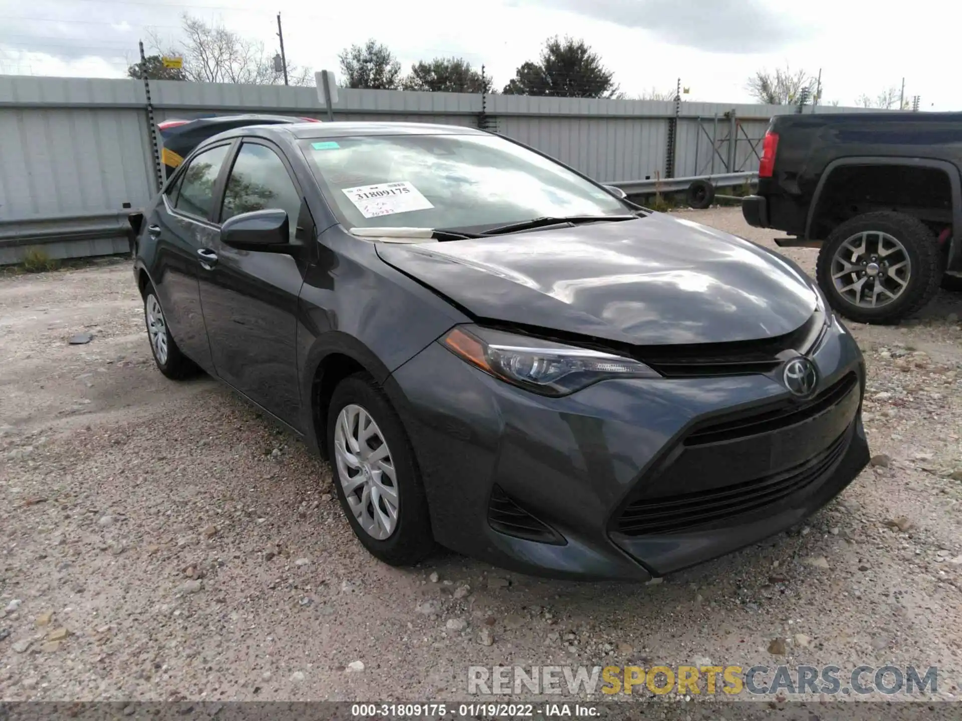 1 Photograph of a damaged car 5YFBURHE2KP890320 TOYOTA COROLLA 2019