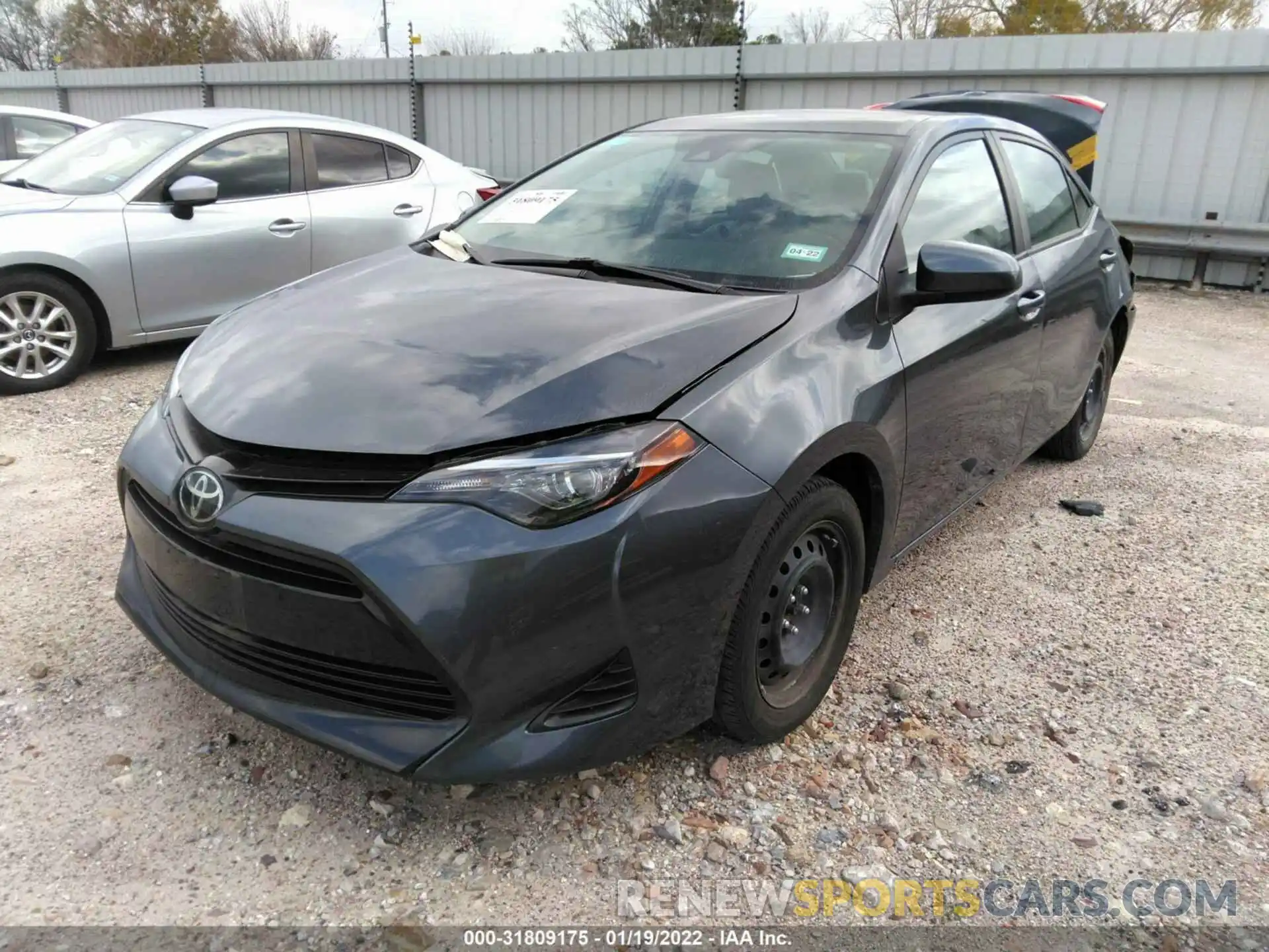 2 Photograph of a damaged car 5YFBURHE2KP890320 TOYOTA COROLLA 2019