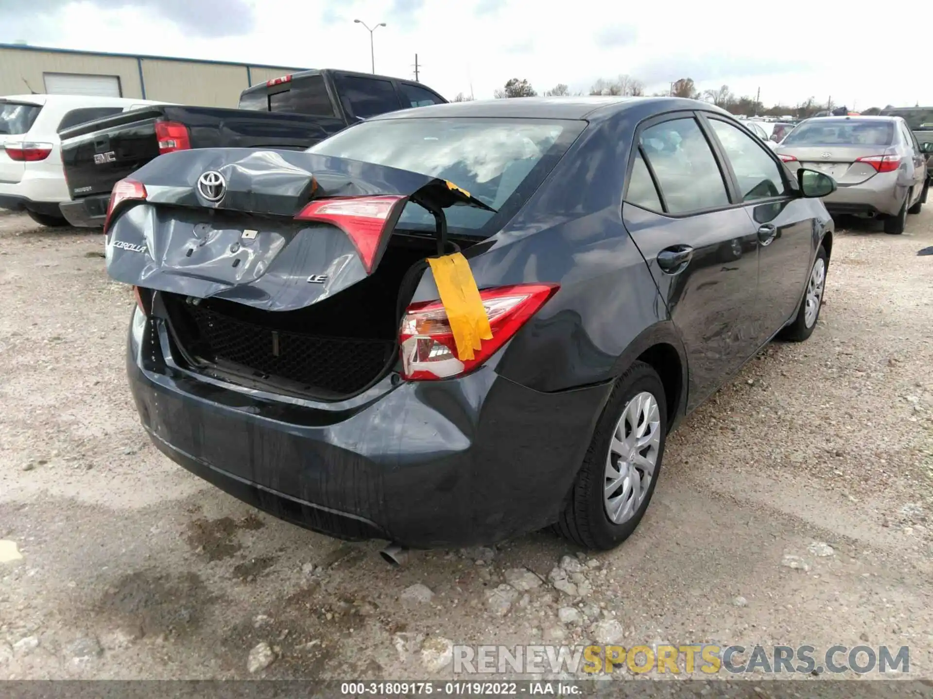 4 Photograph of a damaged car 5YFBURHE2KP890320 TOYOTA COROLLA 2019