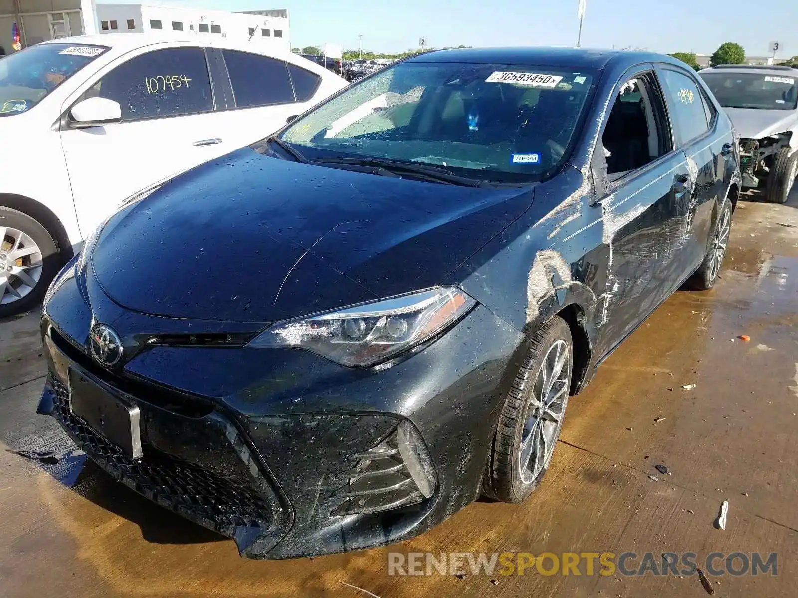 2 Photograph of a damaged car 5YFBURHE2KP890740 TOYOTA COROLLA 2019