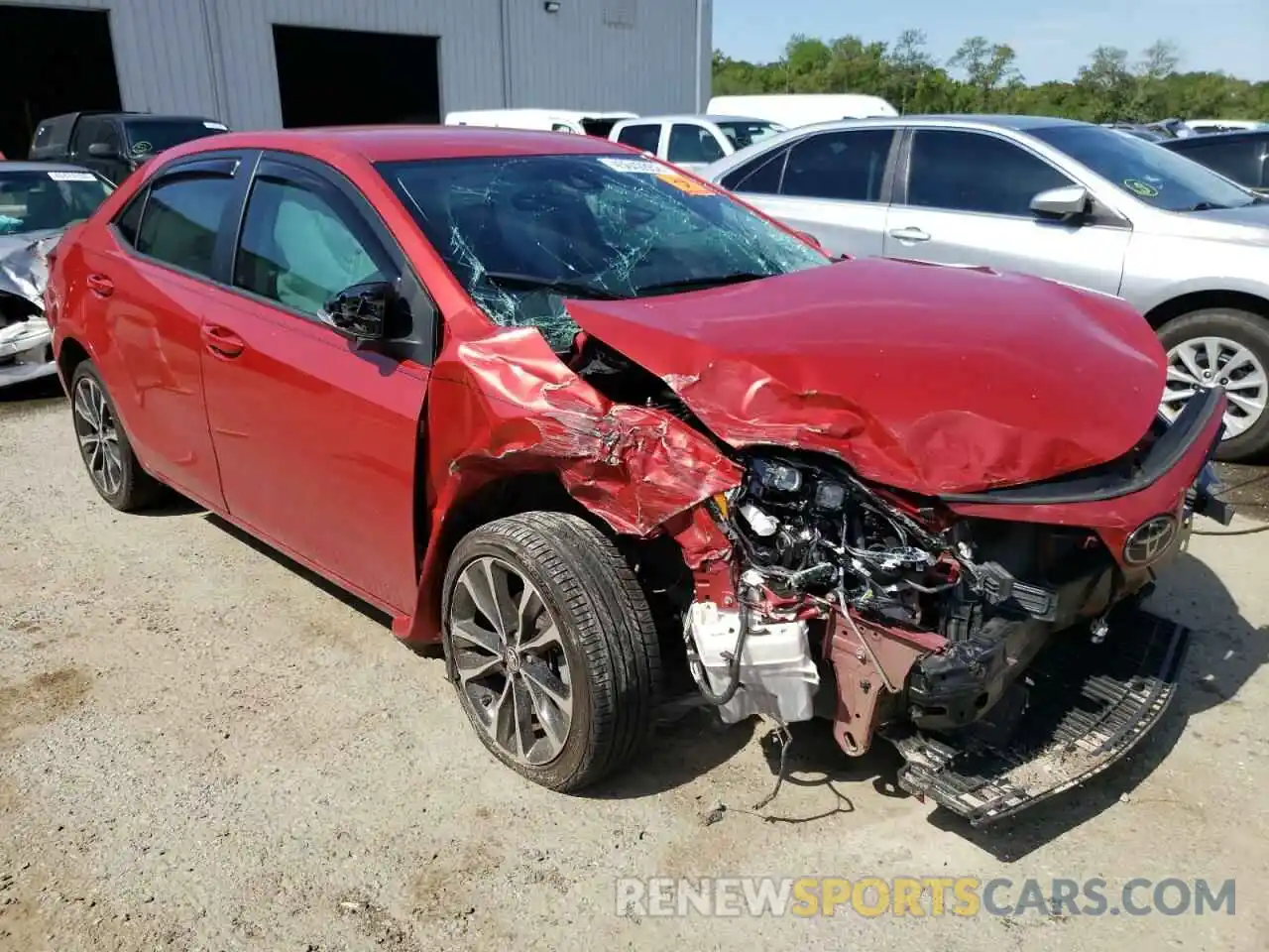 1 Photograph of a damaged car 5YFBURHE2KP891256 TOYOTA COROLLA 2019