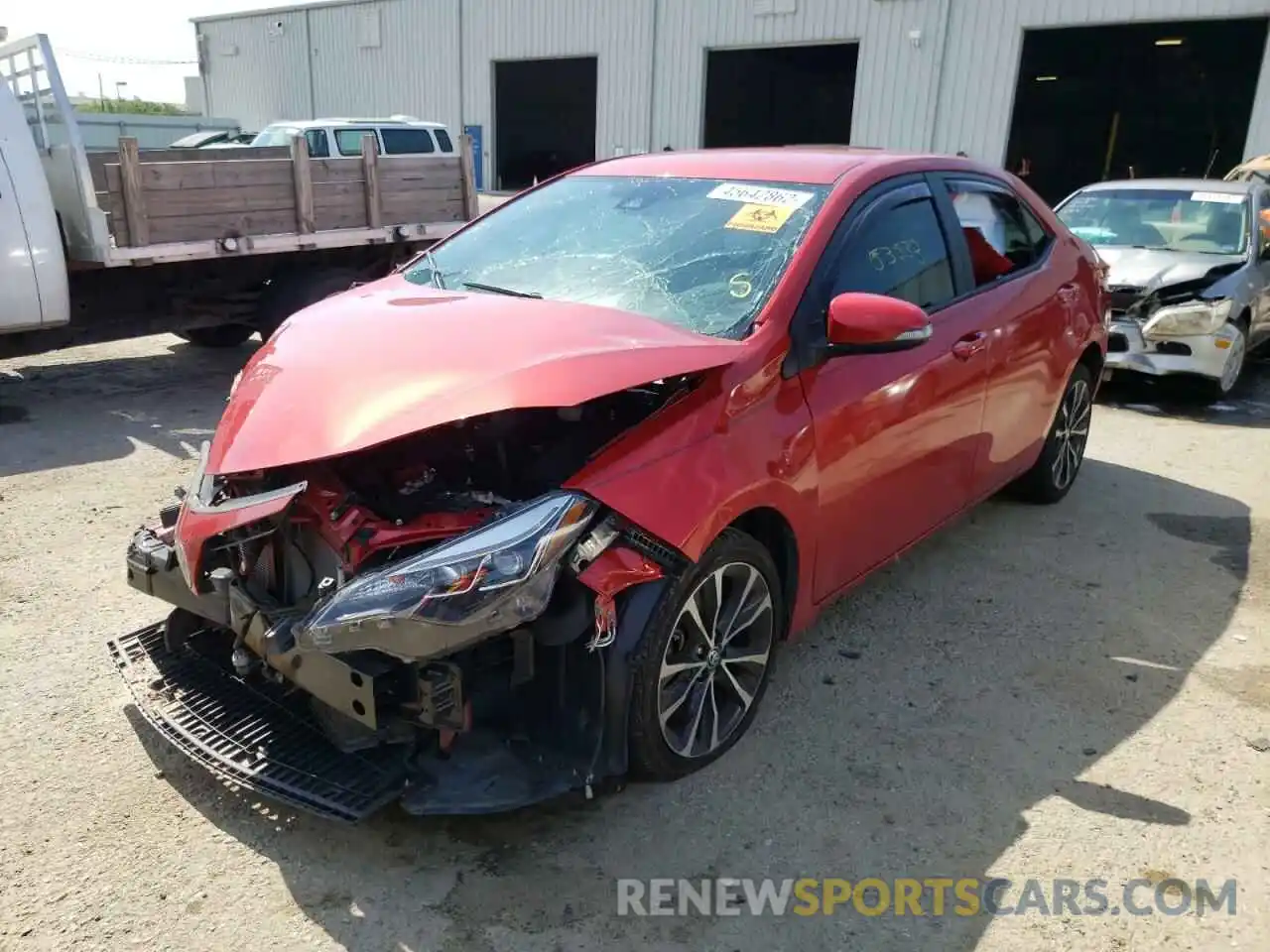 2 Photograph of a damaged car 5YFBURHE2KP891256 TOYOTA COROLLA 2019