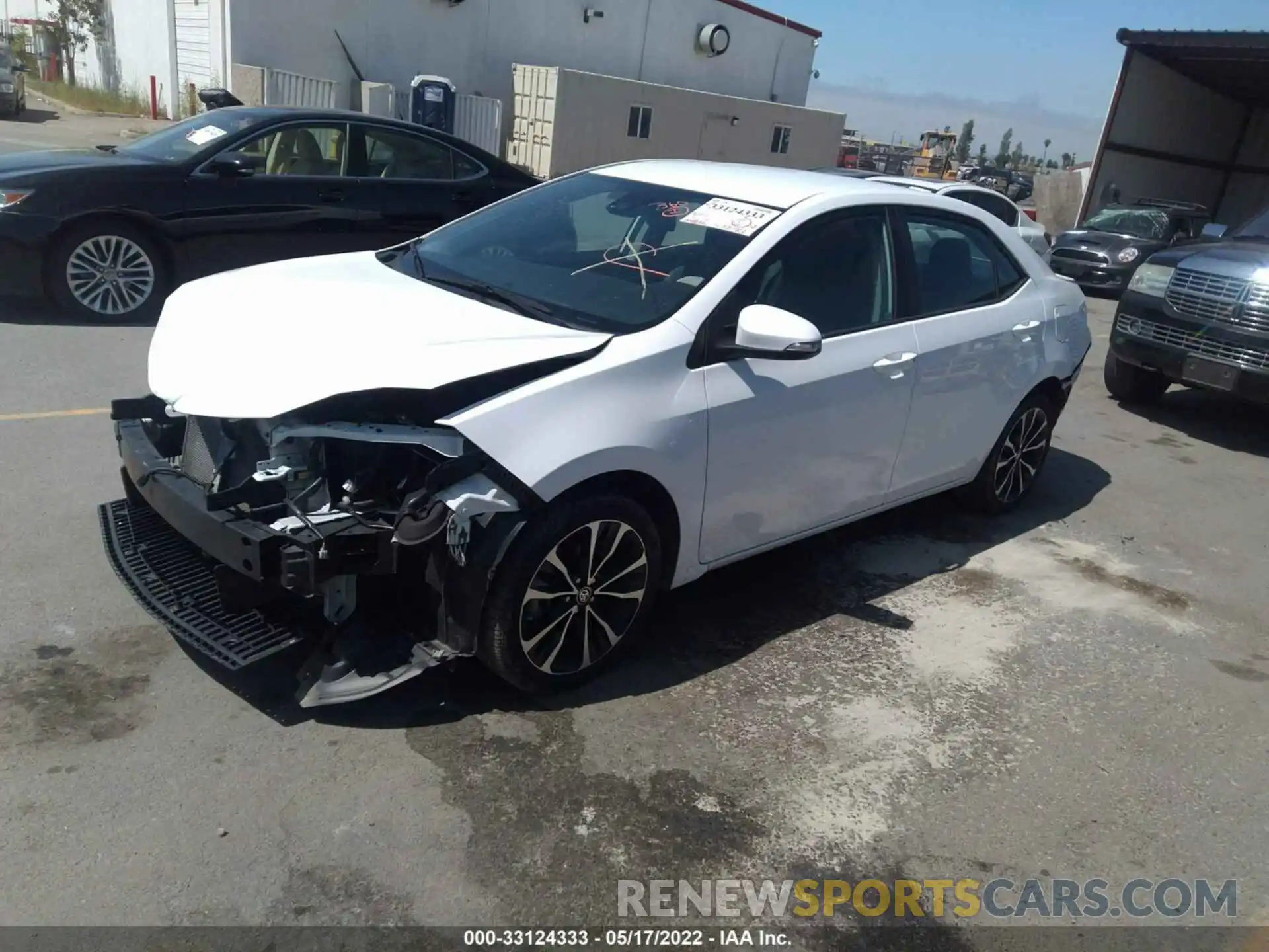 2 Photograph of a damaged car 5YFBURHE2KP891502 TOYOTA COROLLA 2019