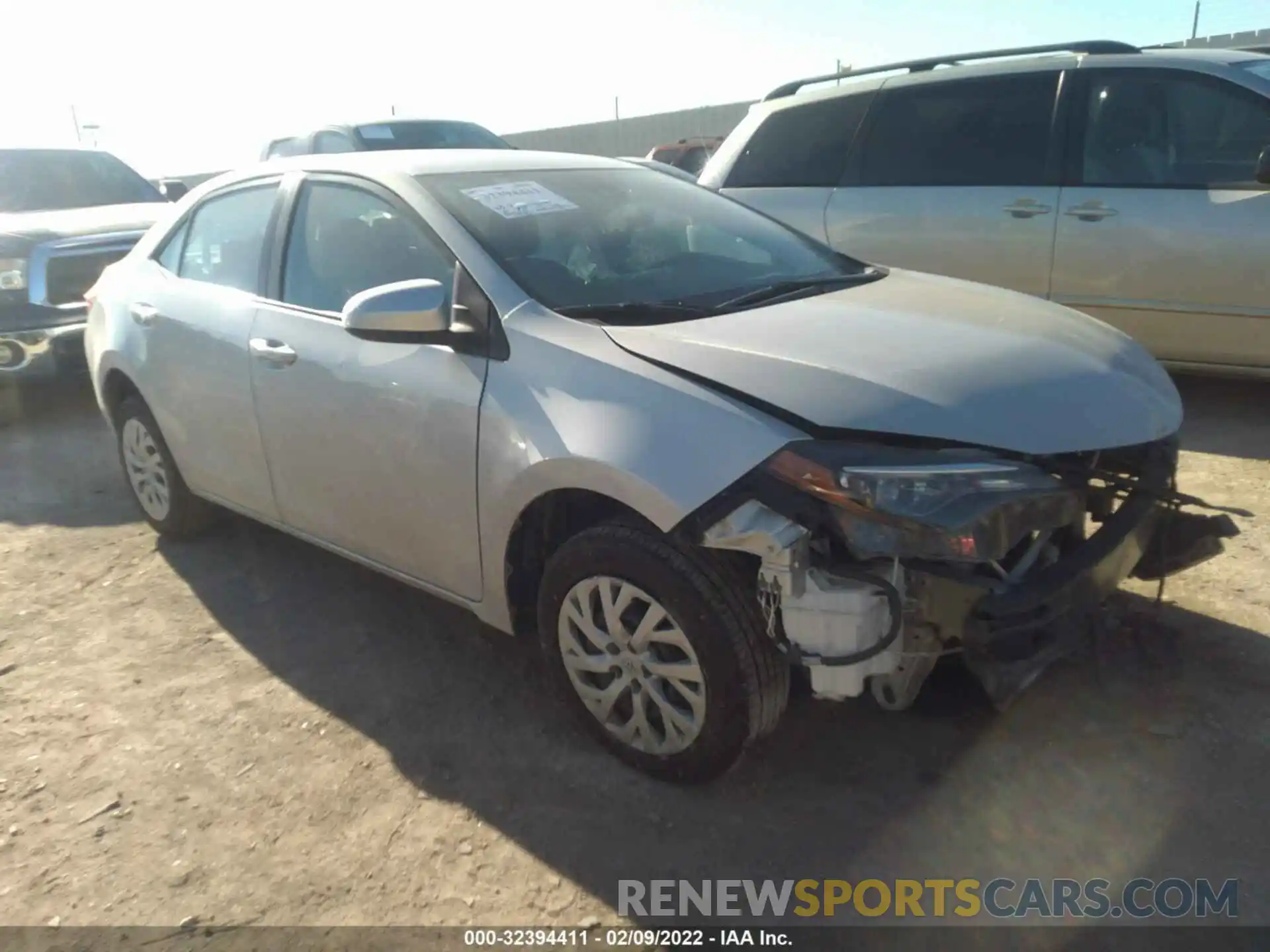 1 Photograph of a damaged car 5YFBURHE2KP891712 TOYOTA COROLLA 2019