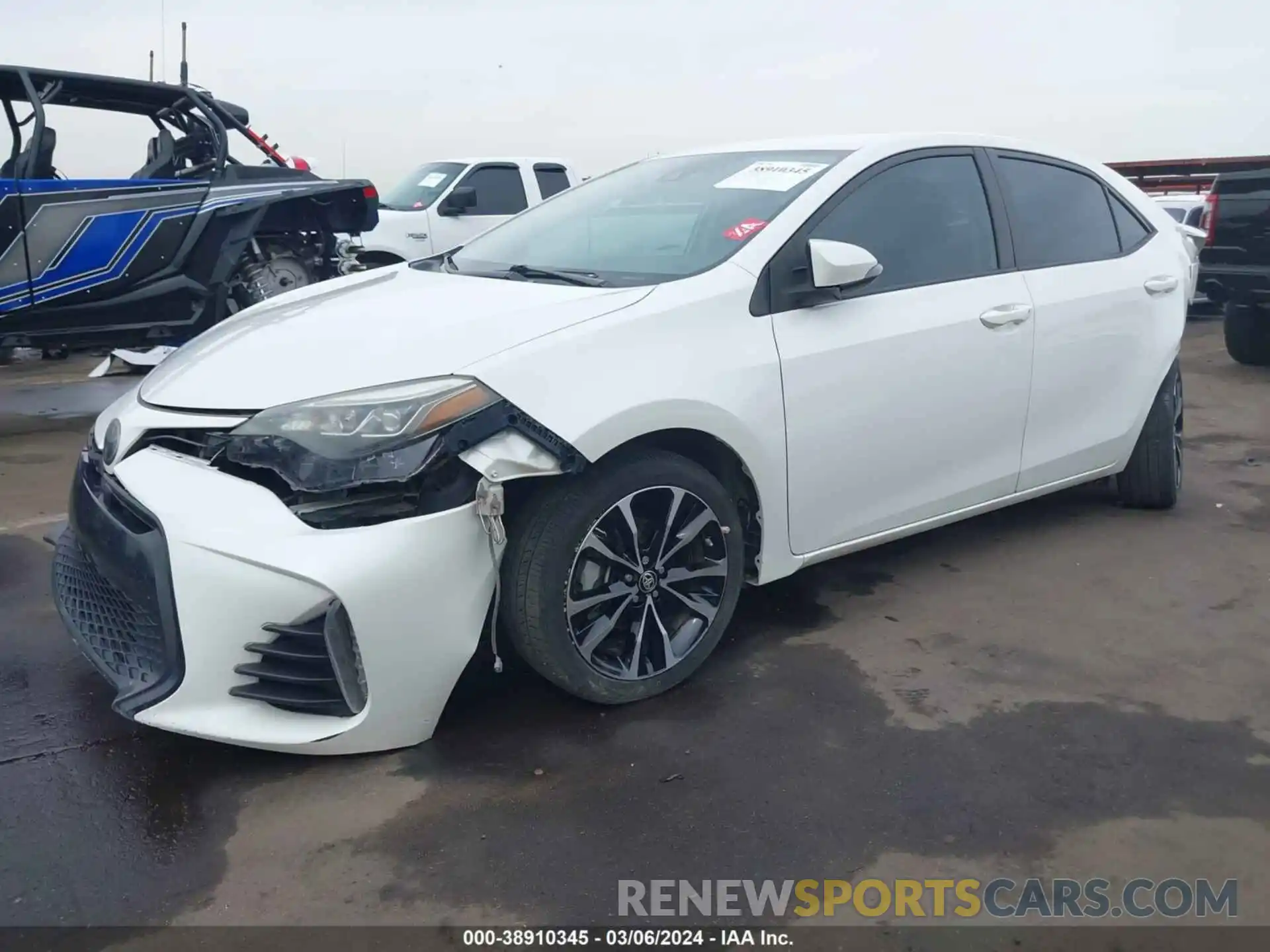 2 Photograph of a damaged car 5YFBURHE2KP891743 TOYOTA COROLLA 2019