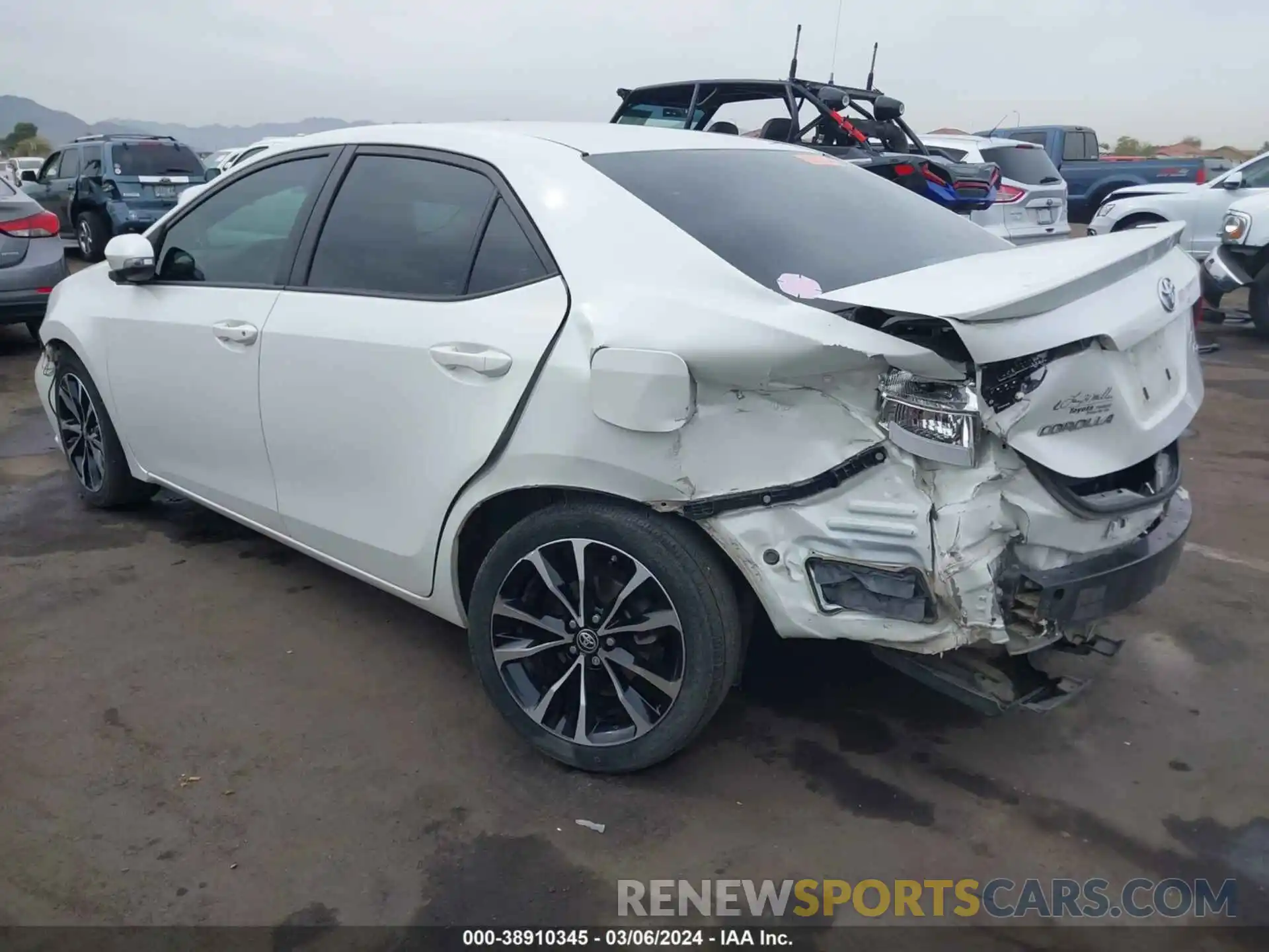 3 Photograph of a damaged car 5YFBURHE2KP891743 TOYOTA COROLLA 2019