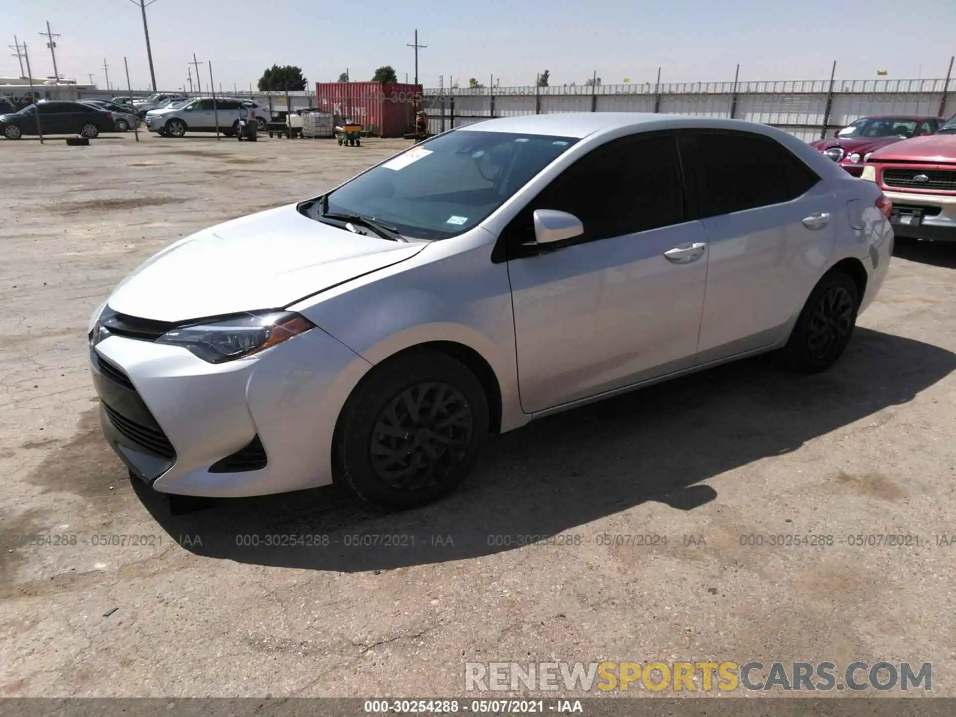 2 Photograph of a damaged car 5YFBURHE2KP891936 TOYOTA COROLLA 2019