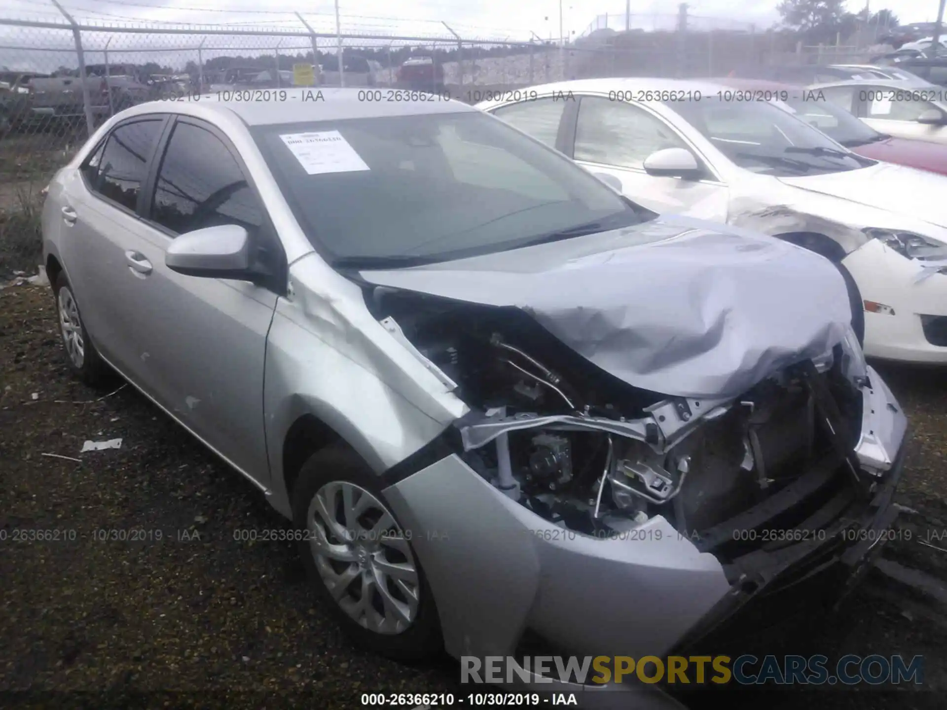 1 Photograph of a damaged car 5YFBURHE2KP892228 TOYOTA COROLLA 2019