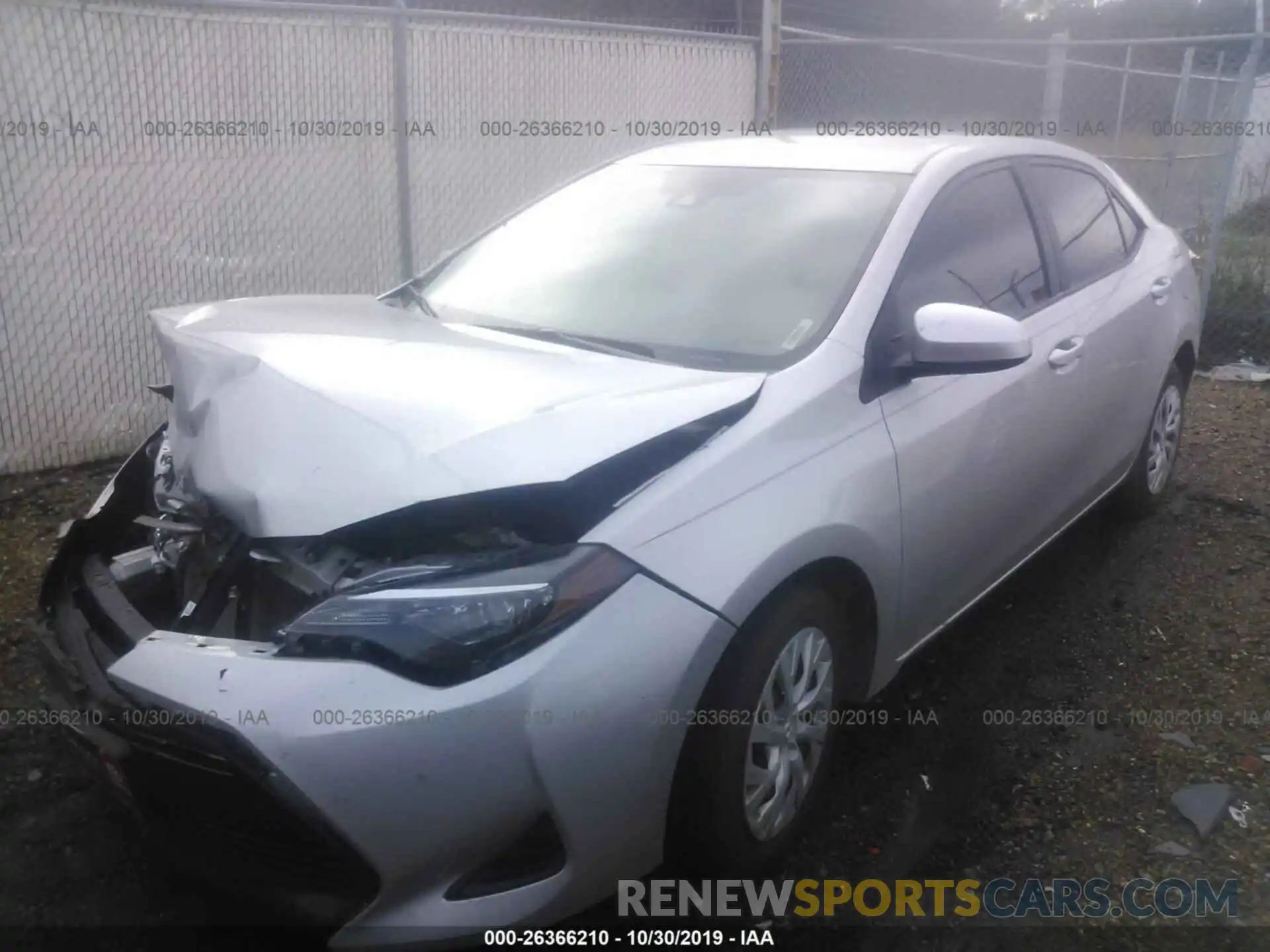 2 Photograph of a damaged car 5YFBURHE2KP892228 TOYOTA COROLLA 2019