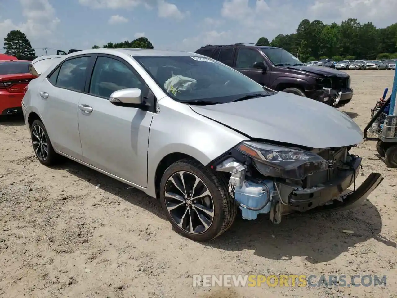 1 Photograph of a damaged car 5YFBURHE2KP892861 TOYOTA COROLLA 2019