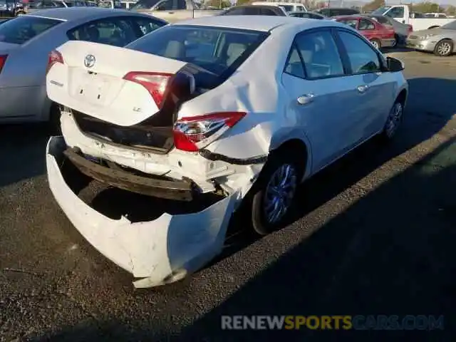 4 Photograph of a damaged car 5YFBURHE2KP892925 TOYOTA COROLLA 2019