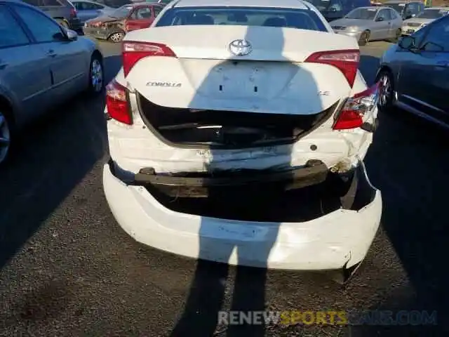 9 Photograph of a damaged car 5YFBURHE2KP892925 TOYOTA COROLLA 2019