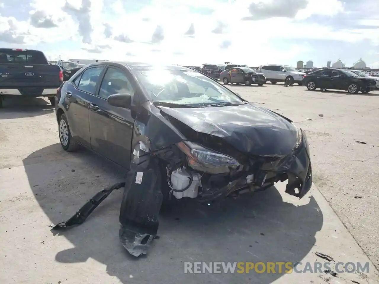 1 Photograph of a damaged car 5YFBURHE2KP893072 TOYOTA COROLLA 2019