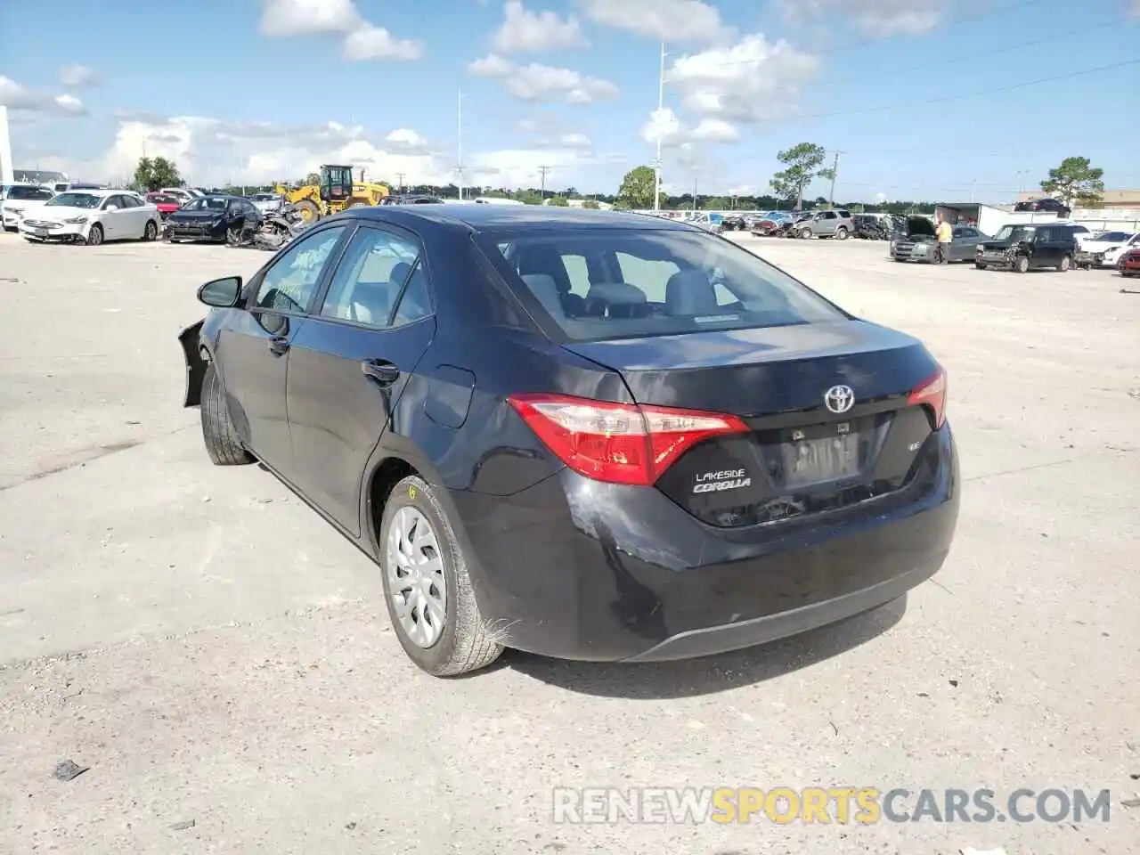 3 Photograph of a damaged car 5YFBURHE2KP893072 TOYOTA COROLLA 2019