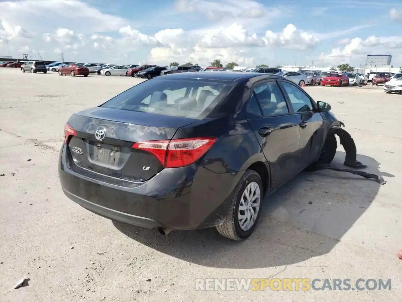 4 Photograph of a damaged car 5YFBURHE2KP893072 TOYOTA COROLLA 2019