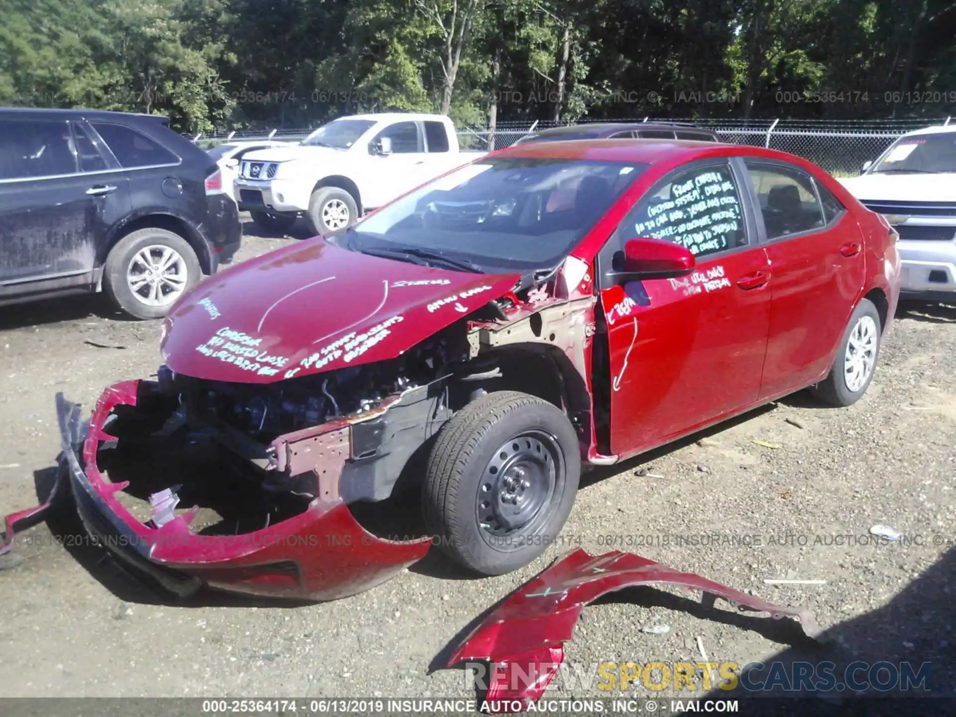 2 Photograph of a damaged car 5YFBURHE2KP893427 TOYOTA COROLLA 2019