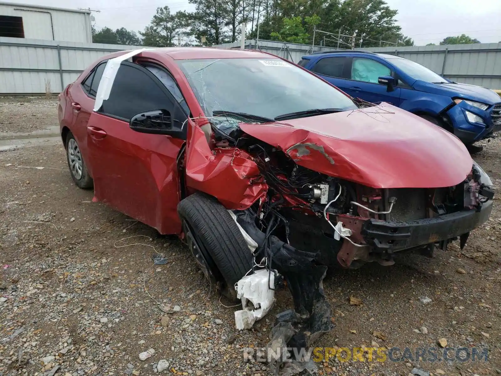 1 Photograph of a damaged car 5YFBURHE2KP893492 TOYOTA COROLLA 2019