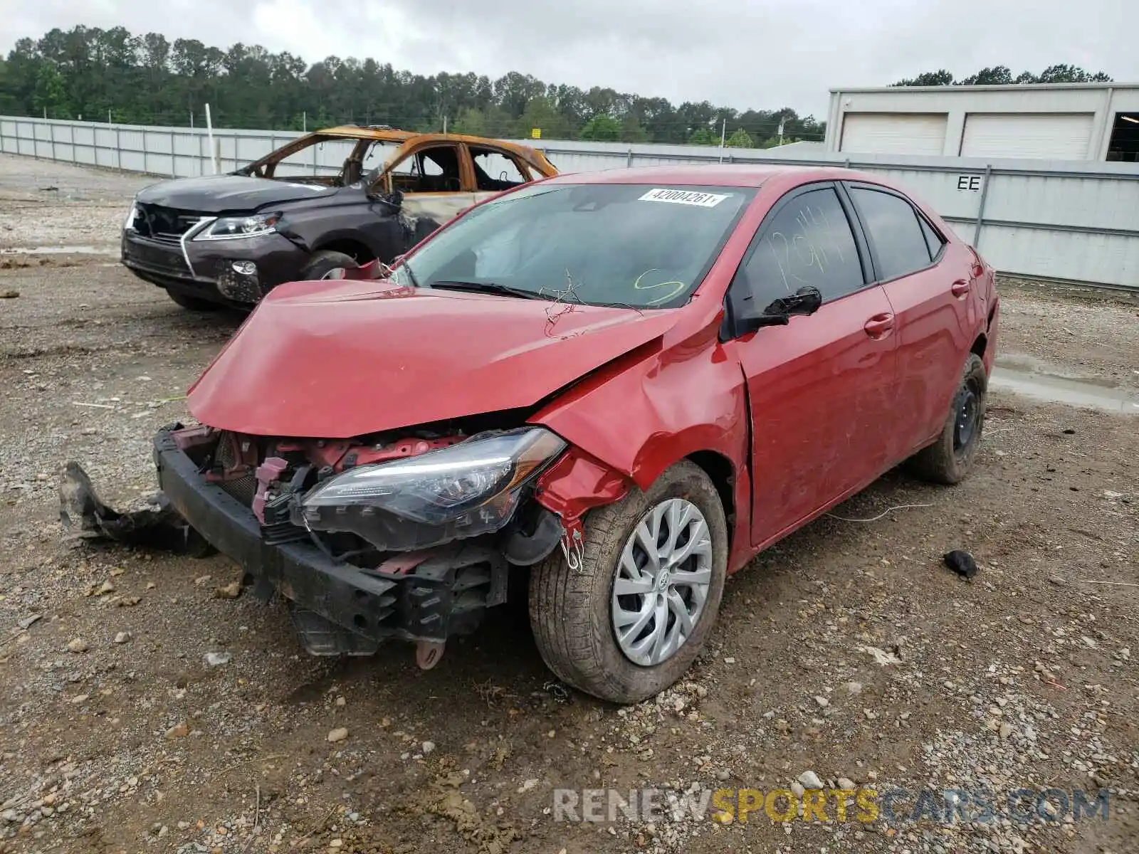 2 Photograph of a damaged car 5YFBURHE2KP893492 TOYOTA COROLLA 2019