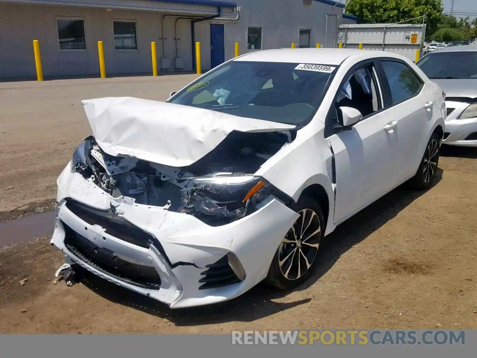 2 Photograph of a damaged car 5YFBURHE2KP893797 TOYOTA COROLLA 2019