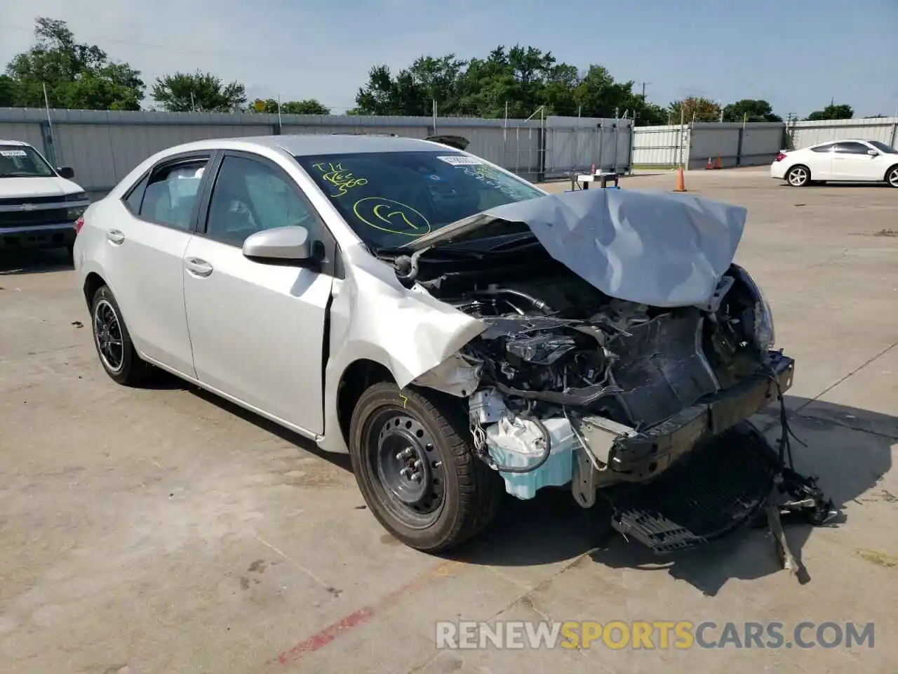 1 Photograph of a damaged car 5YFBURHE2KP893993 TOYOTA COROLLA 2019