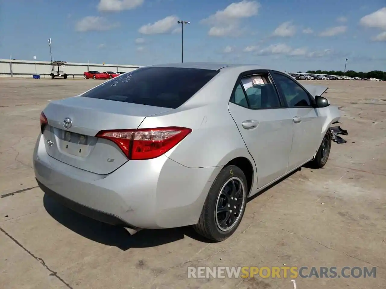 4 Photograph of a damaged car 5YFBURHE2KP893993 TOYOTA COROLLA 2019