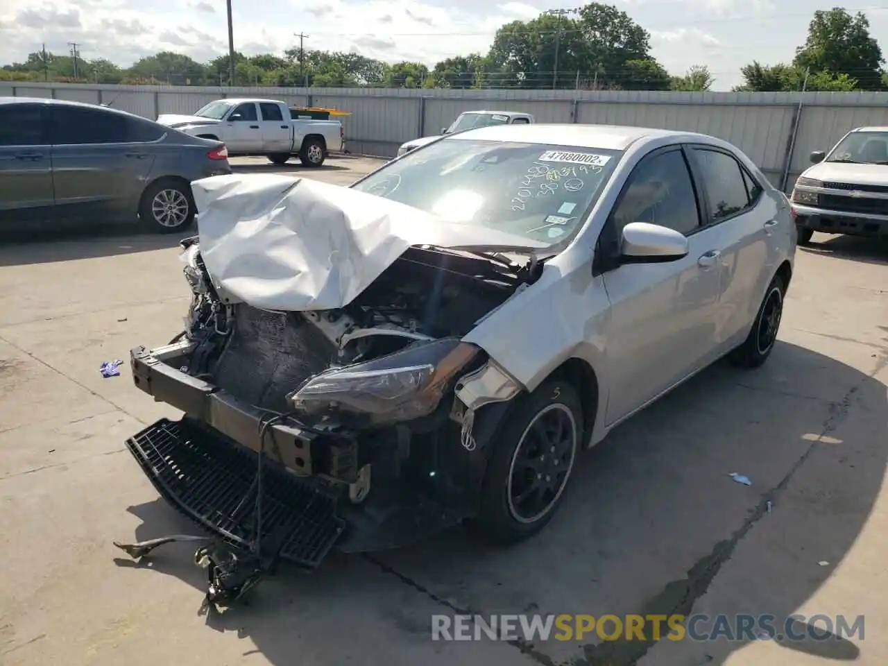 9 Photograph of a damaged car 5YFBURHE2KP893993 TOYOTA COROLLA 2019