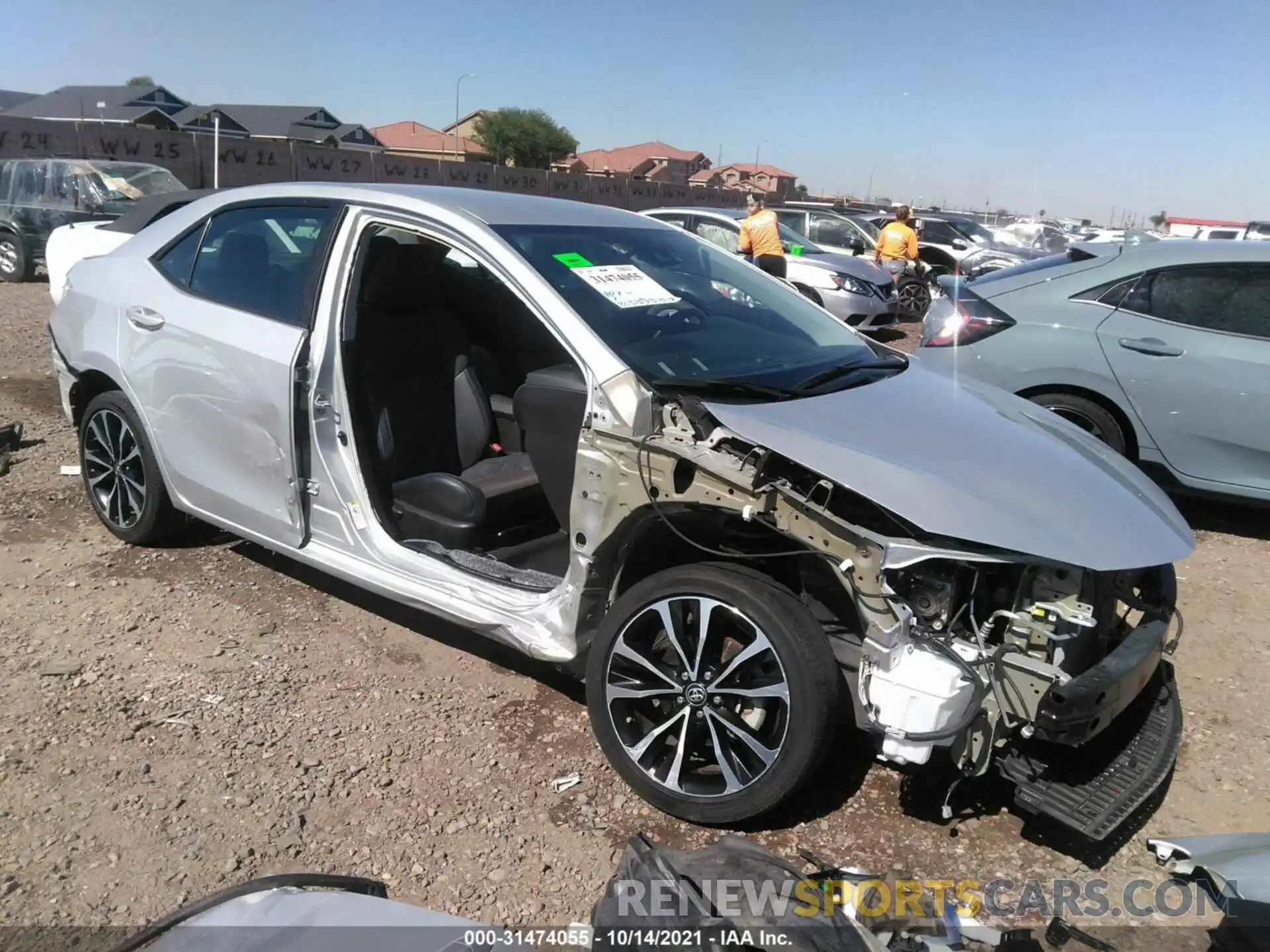 1 Photograph of a damaged car 5YFBURHE2KP895047 TOYOTA COROLLA 2019