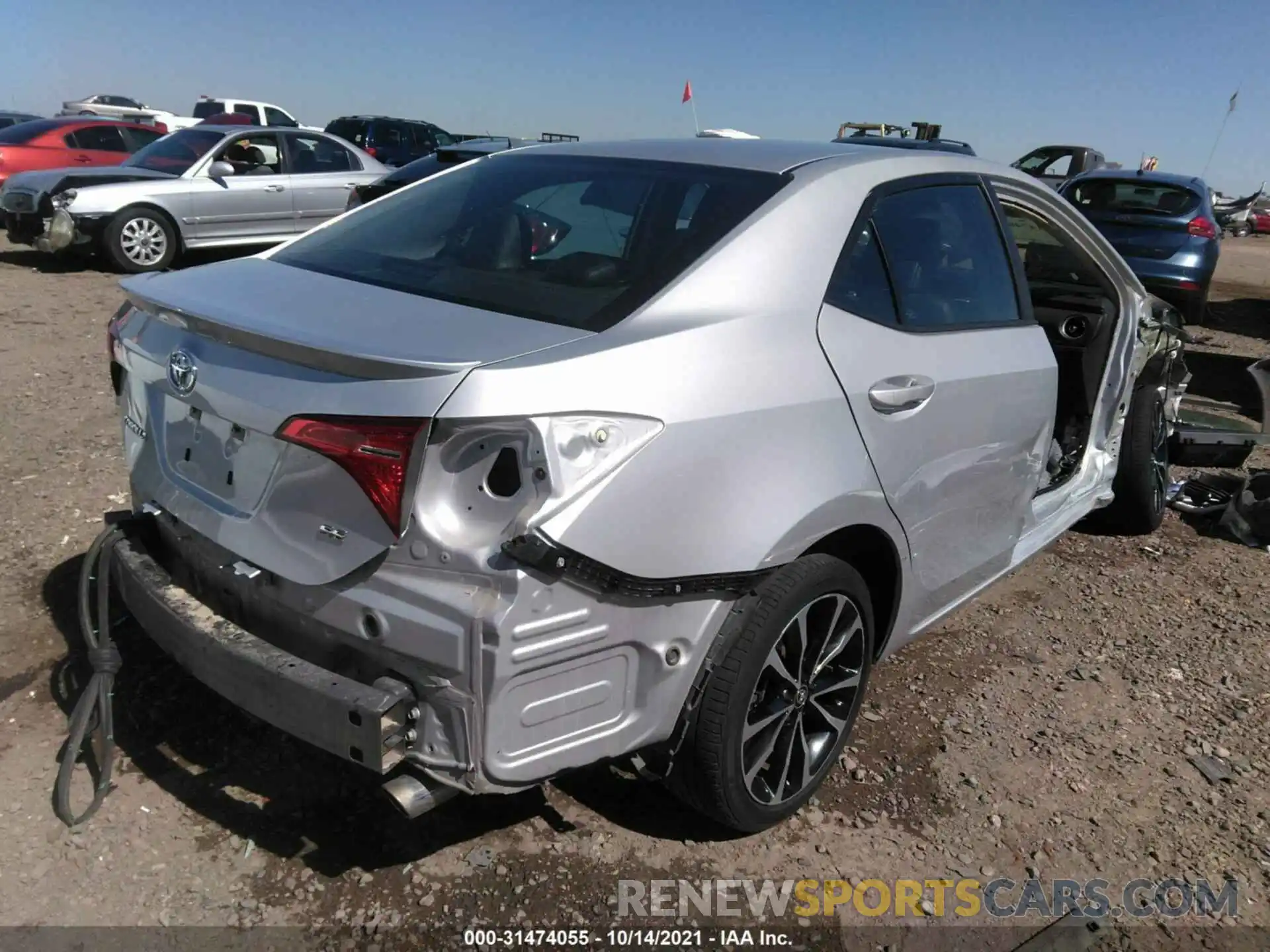 4 Photograph of a damaged car 5YFBURHE2KP895047 TOYOTA COROLLA 2019