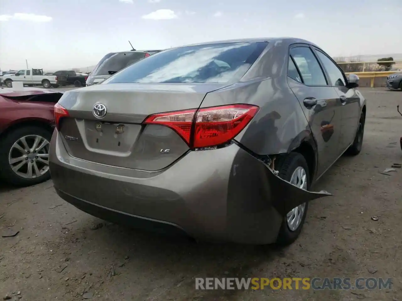 4 Photograph of a damaged car 5YFBURHE2KP895517 TOYOTA COROLLA 2019