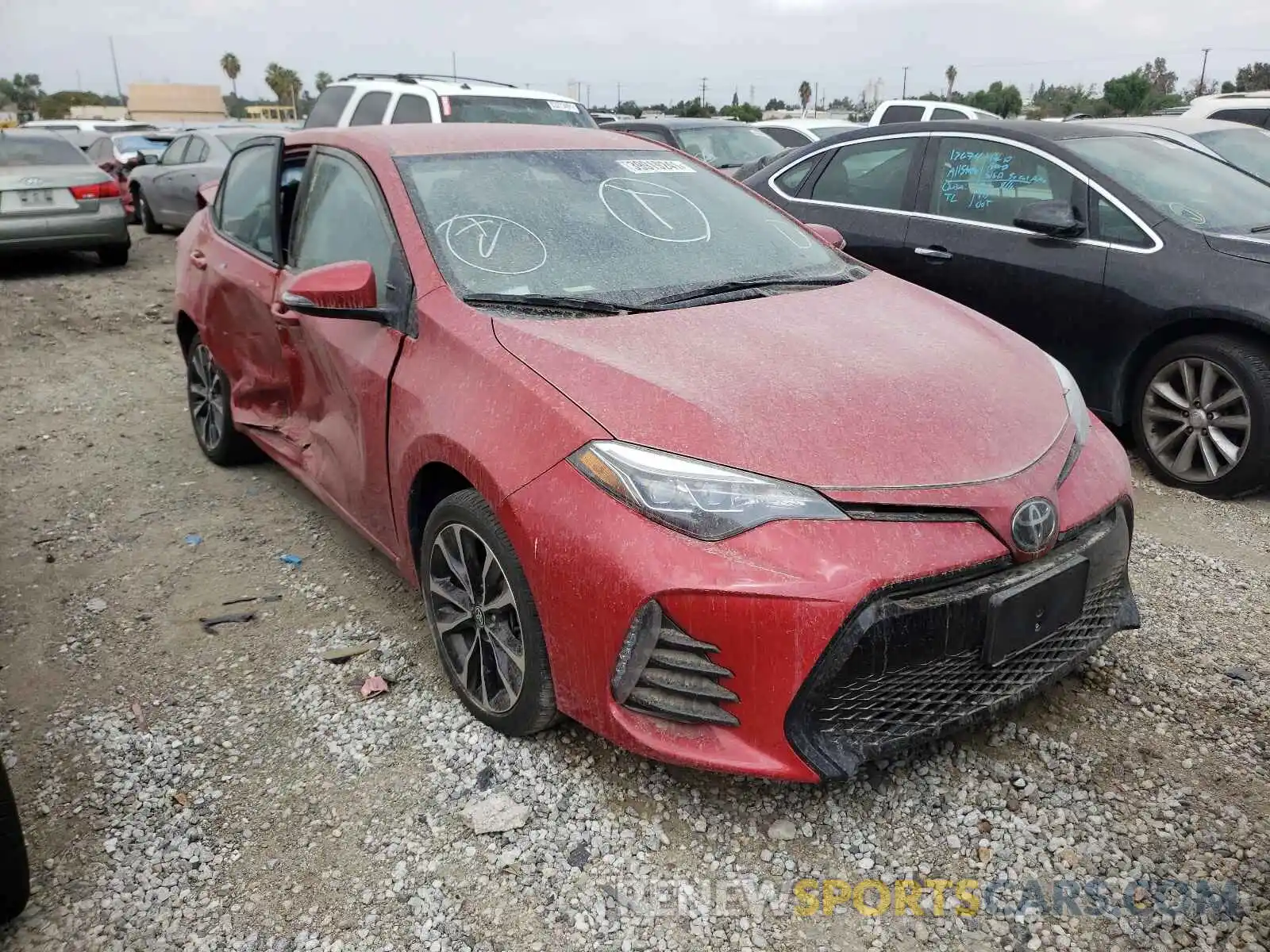 1 Photograph of a damaged car 5YFBURHE2KP895808 TOYOTA COROLLA 2019