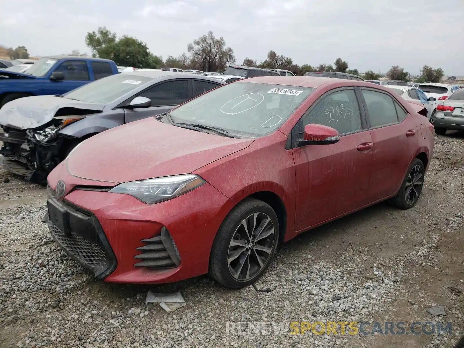 2 Photograph of a damaged car 5YFBURHE2KP895808 TOYOTA COROLLA 2019