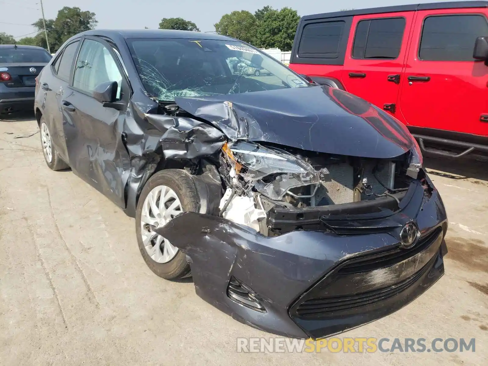 1 Photograph of a damaged car 5YFBURHE2KP896070 TOYOTA COROLLA 2019