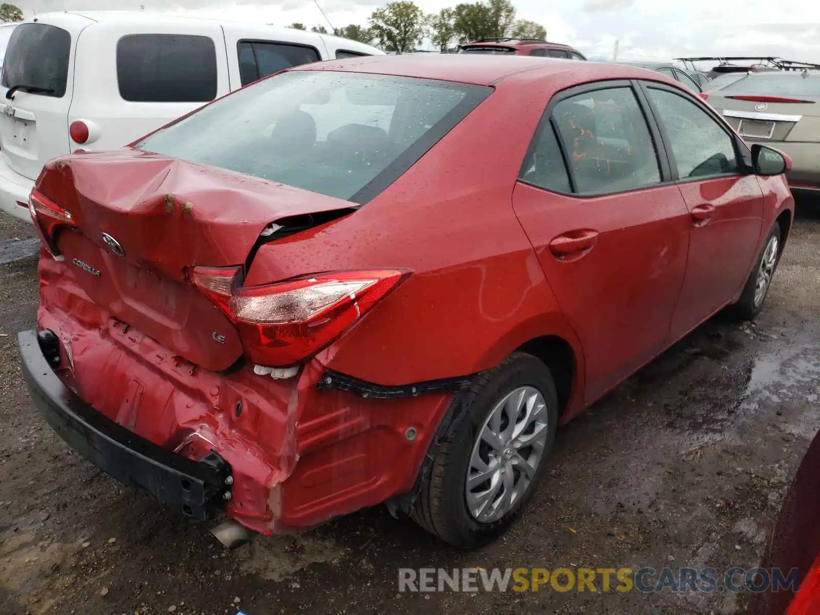 4 Photograph of a damaged car 5YFBURHE2KP896327 TOYOTA COROLLA 2019