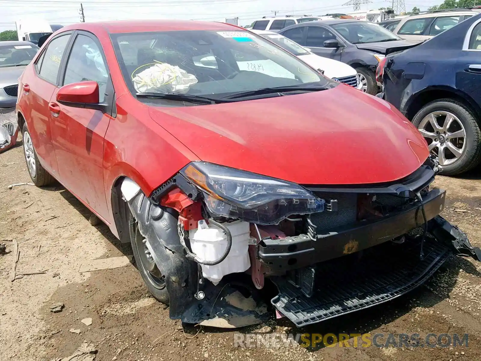 1 Photograph of a damaged car 5YFBURHE2KP896375 TOYOTA COROLLA 2019