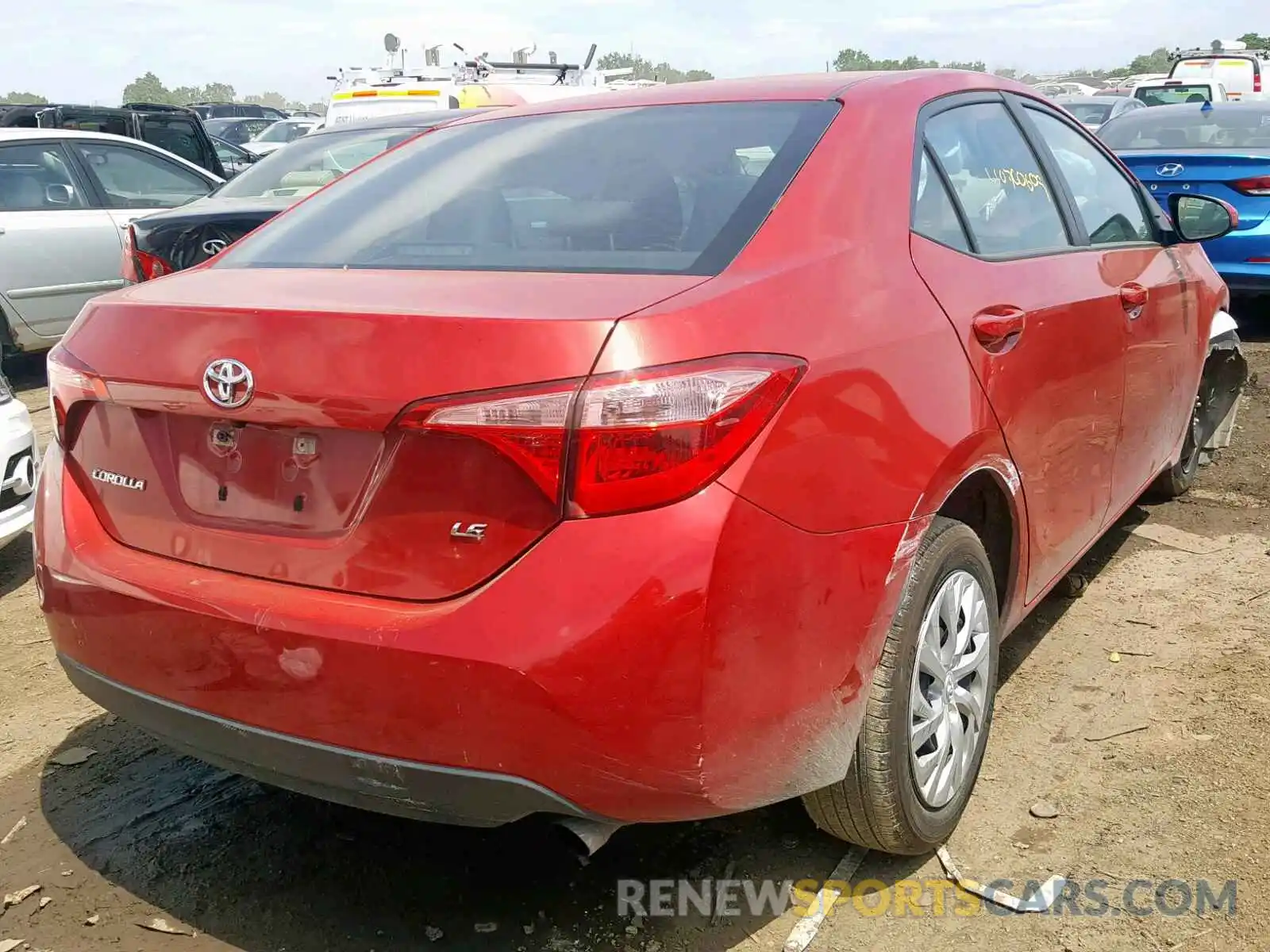 4 Photograph of a damaged car 5YFBURHE2KP896375 TOYOTA COROLLA 2019