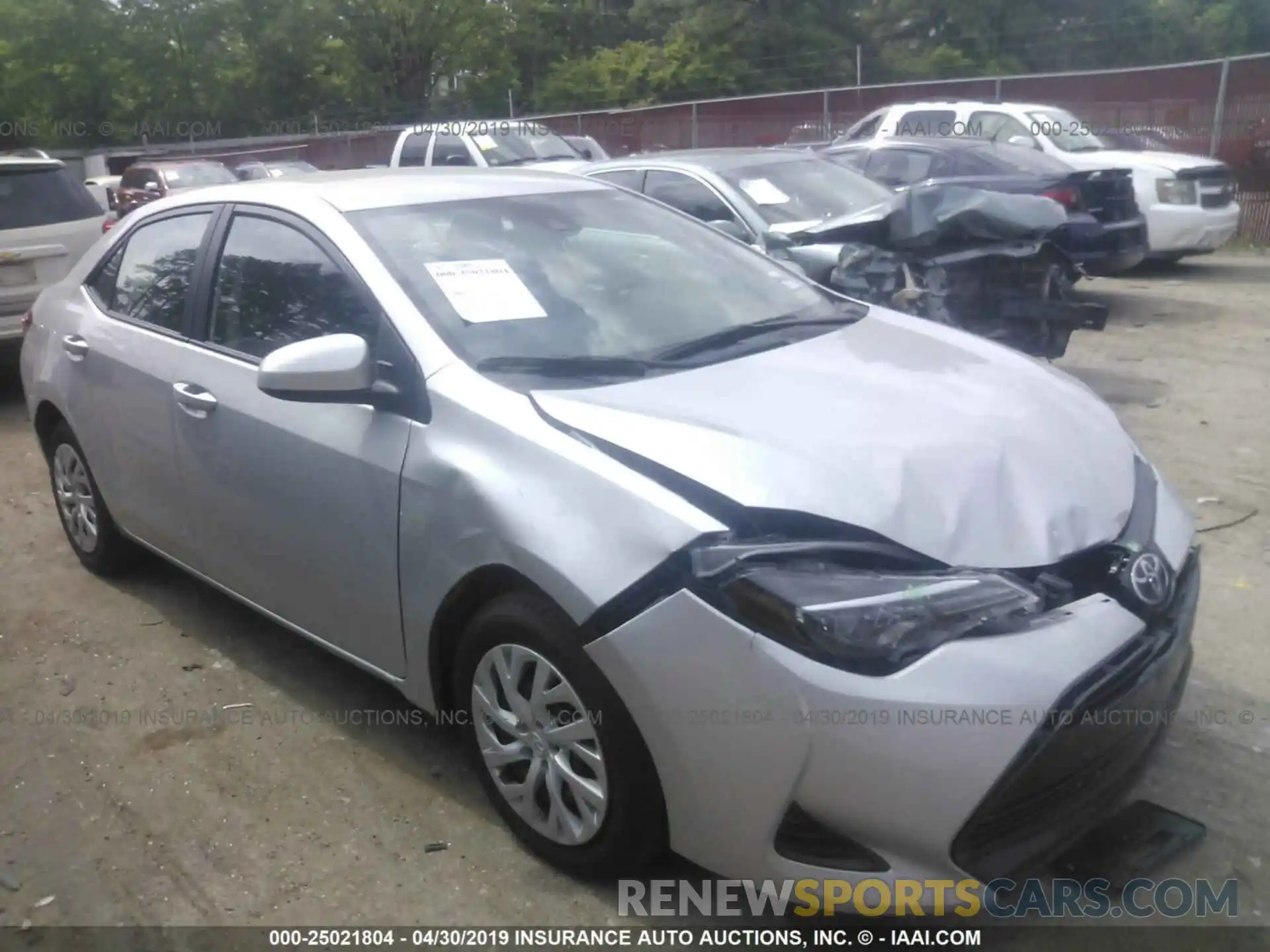 1 Photograph of a damaged car 5YFBURHE2KP896568 TOYOTA COROLLA 2019