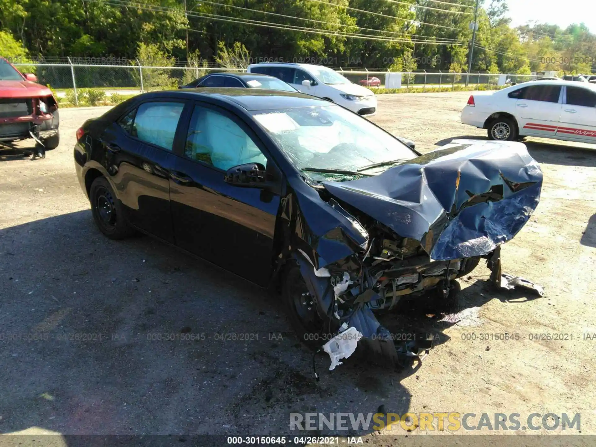 1 Photograph of a damaged car 5YFBURHE2KP896604 TOYOTA COROLLA 2019