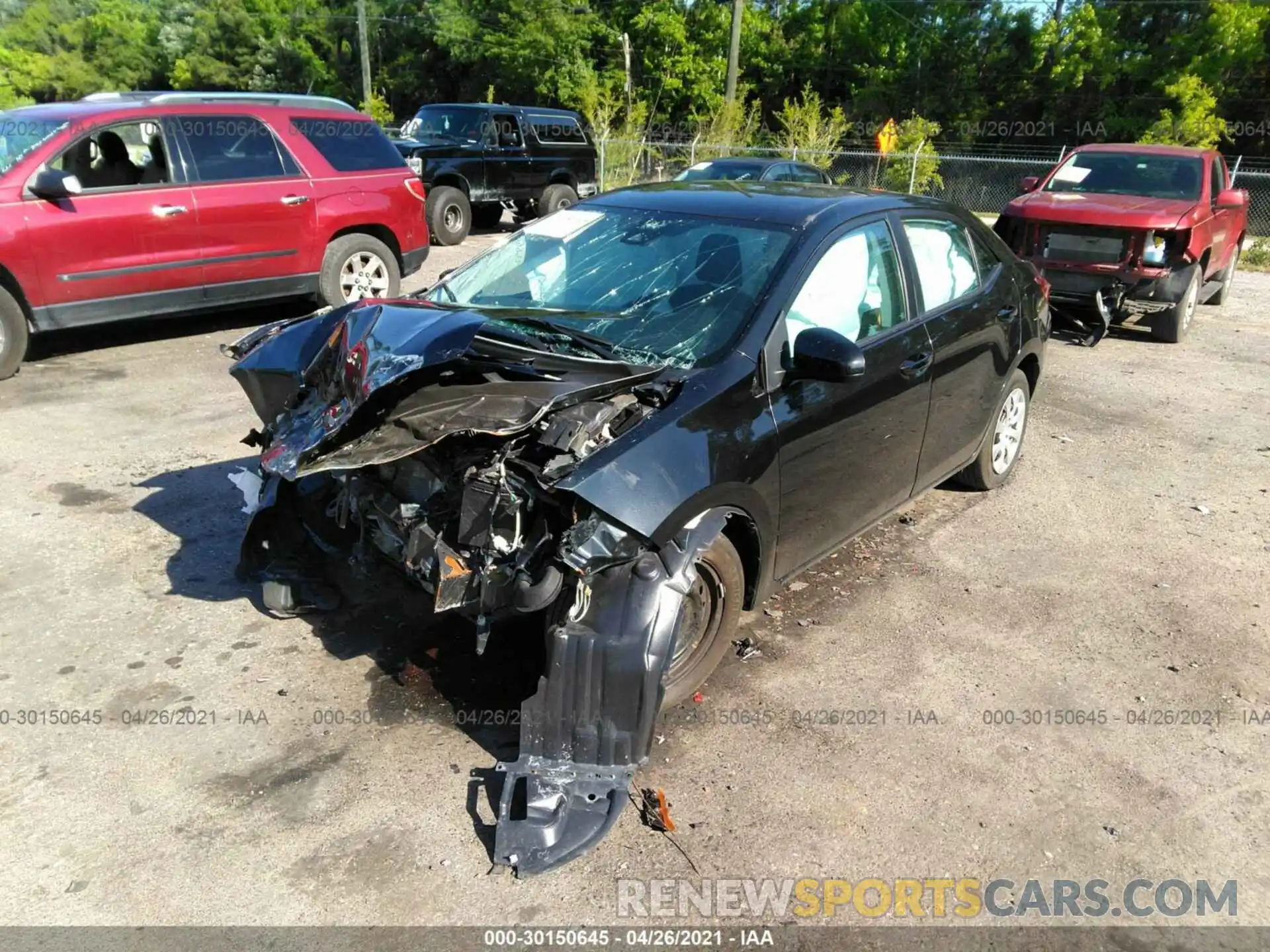 2 Photograph of a damaged car 5YFBURHE2KP896604 TOYOTA COROLLA 2019