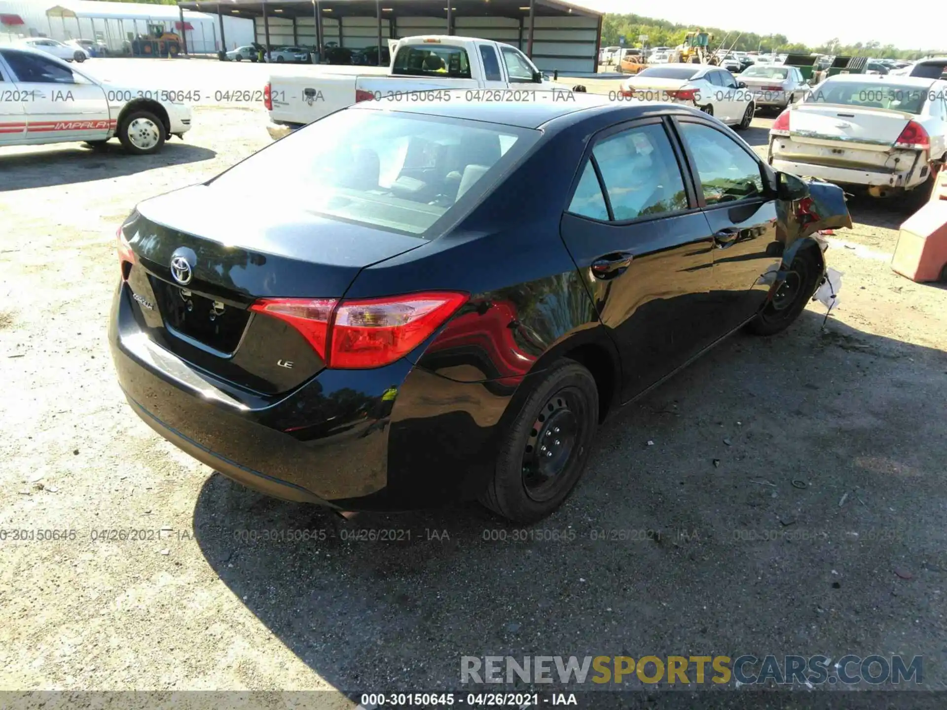 4 Photograph of a damaged car 5YFBURHE2KP896604 TOYOTA COROLLA 2019