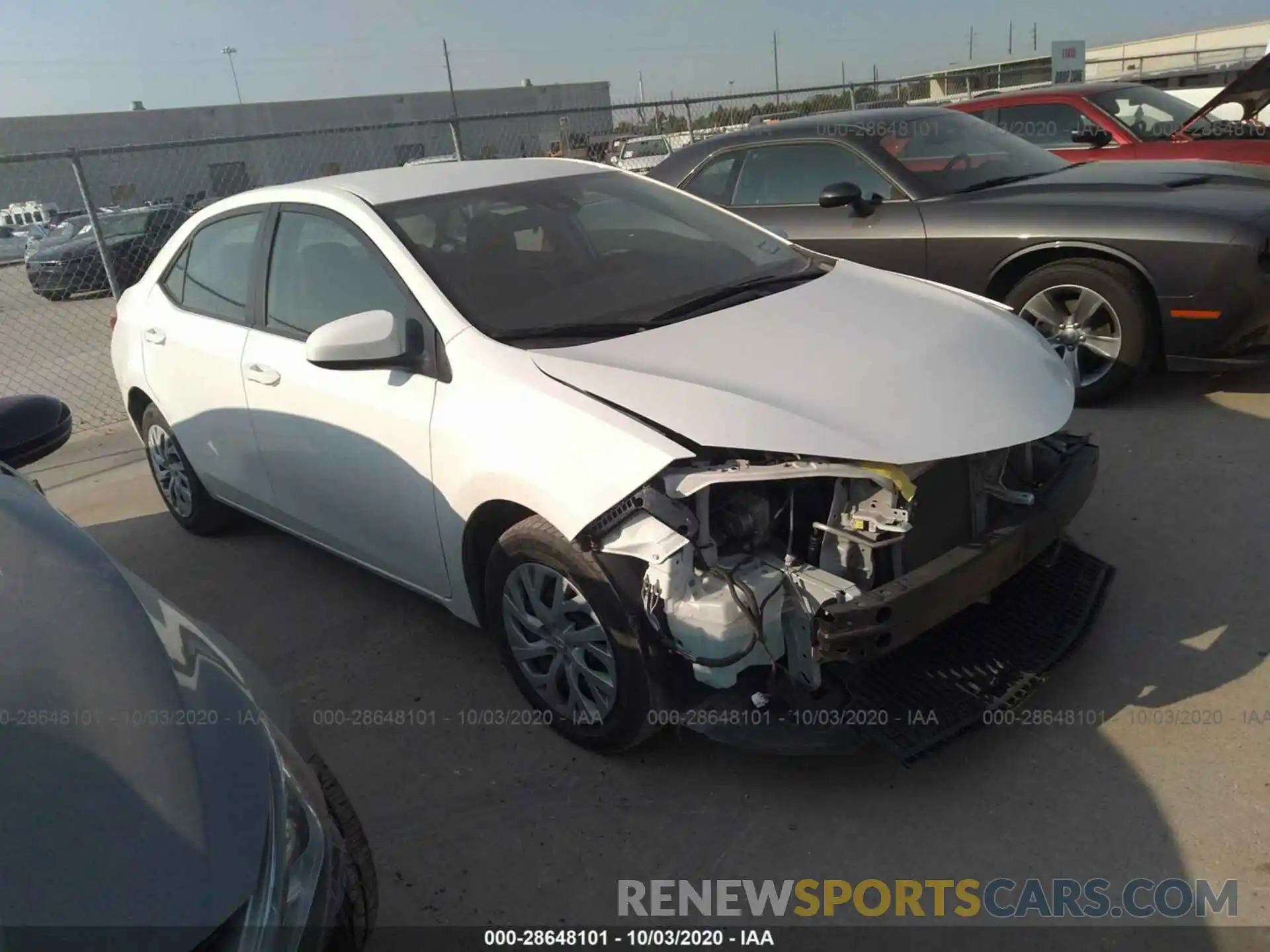 1 Photograph of a damaged car 5YFBURHE2KP896781 TOYOTA COROLLA 2019