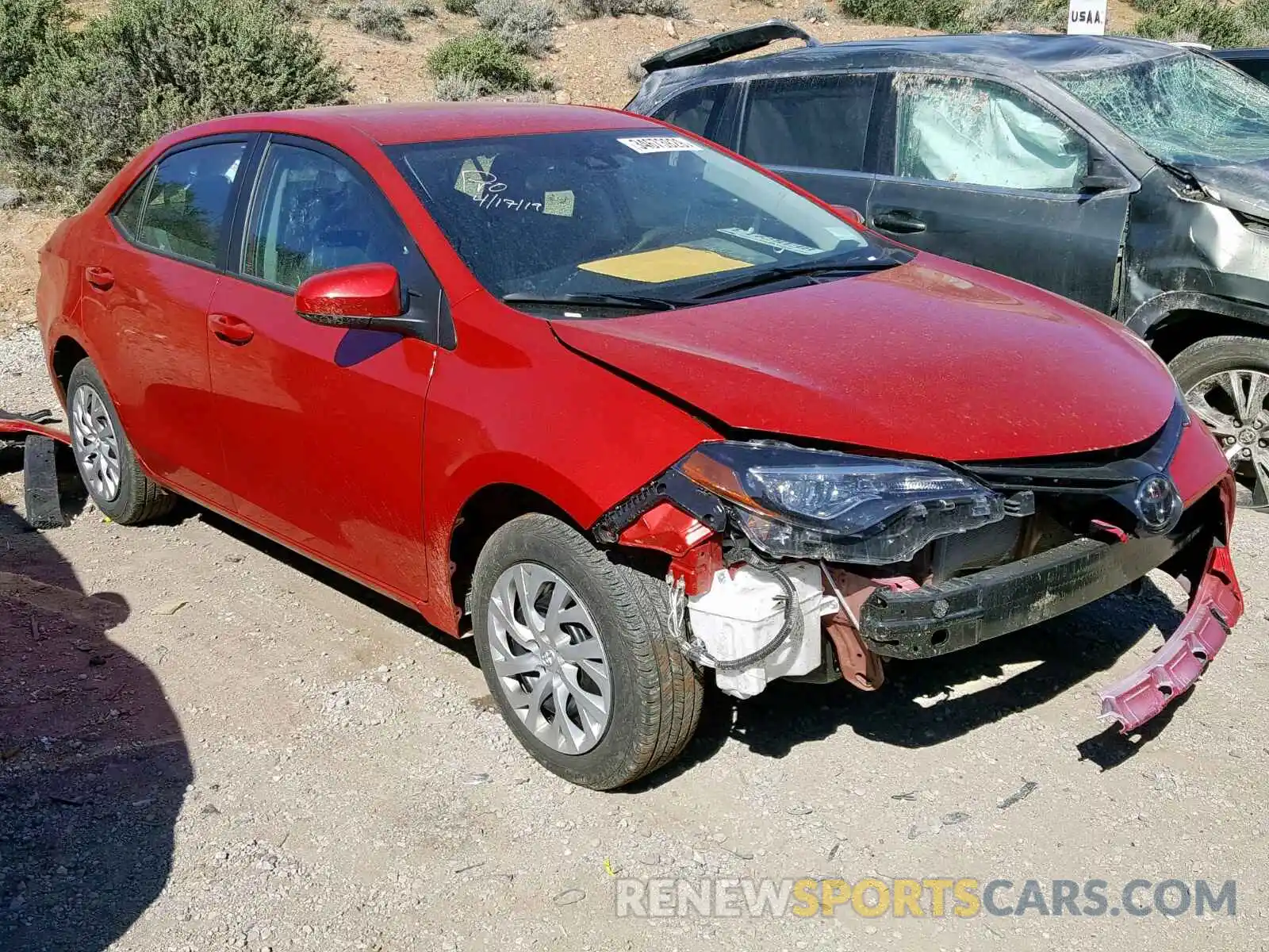 1 Photograph of a damaged car 5YFBURHE2KP897087 TOYOTA COROLLA 2019