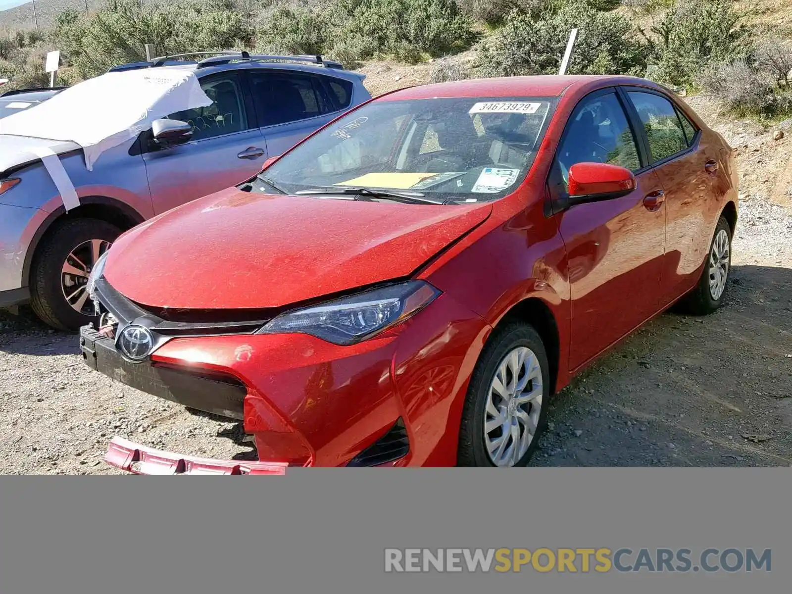 2 Photograph of a damaged car 5YFBURHE2KP897087 TOYOTA COROLLA 2019