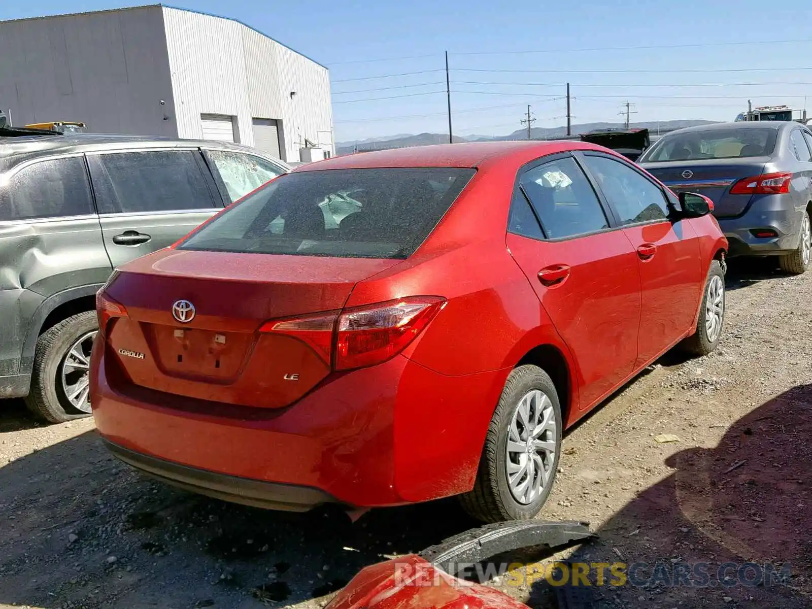 4 Photograph of a damaged car 5YFBURHE2KP897087 TOYOTA COROLLA 2019