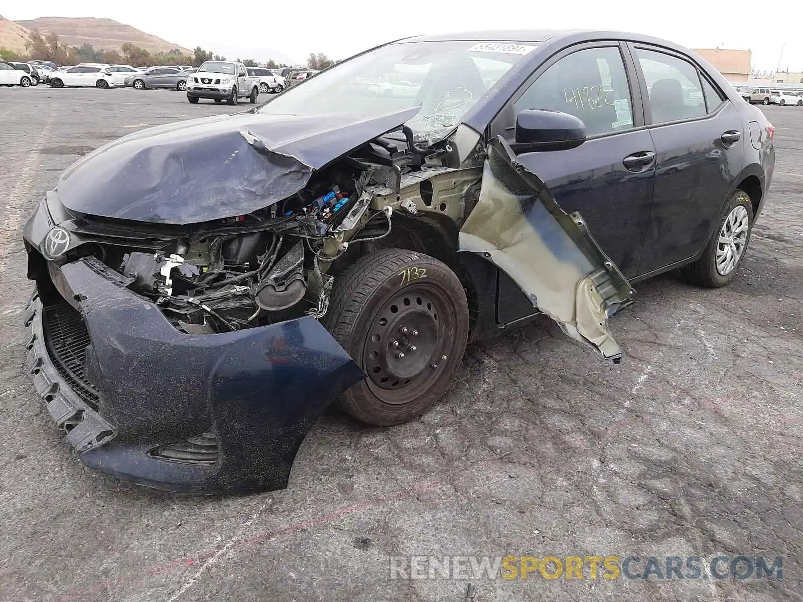 2 Photograph of a damaged car 5YFBURHE2KP897297 TOYOTA COROLLA 2019