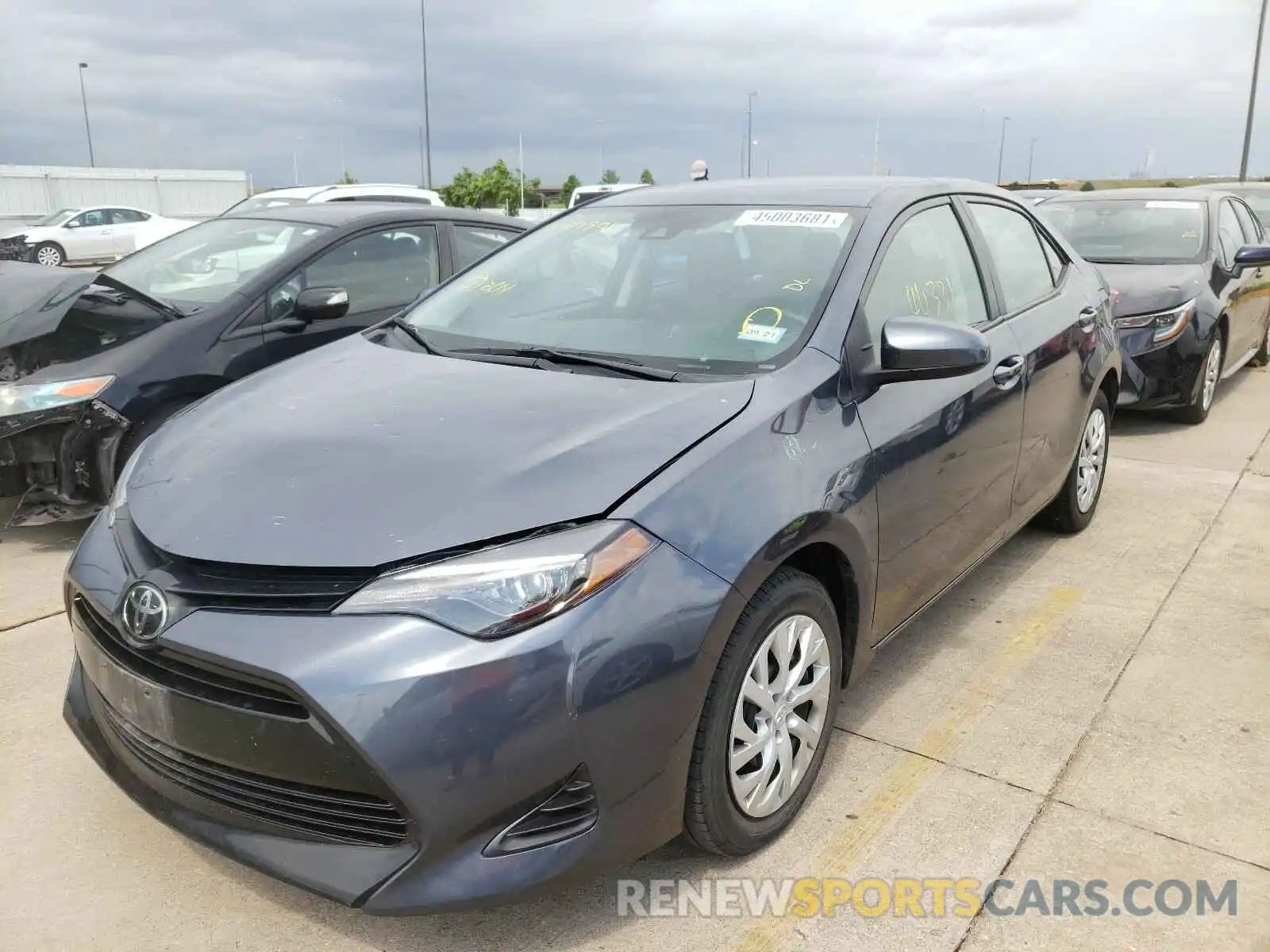 2 Photograph of a damaged car 5YFBURHE2KP897901 TOYOTA COROLLA 2019