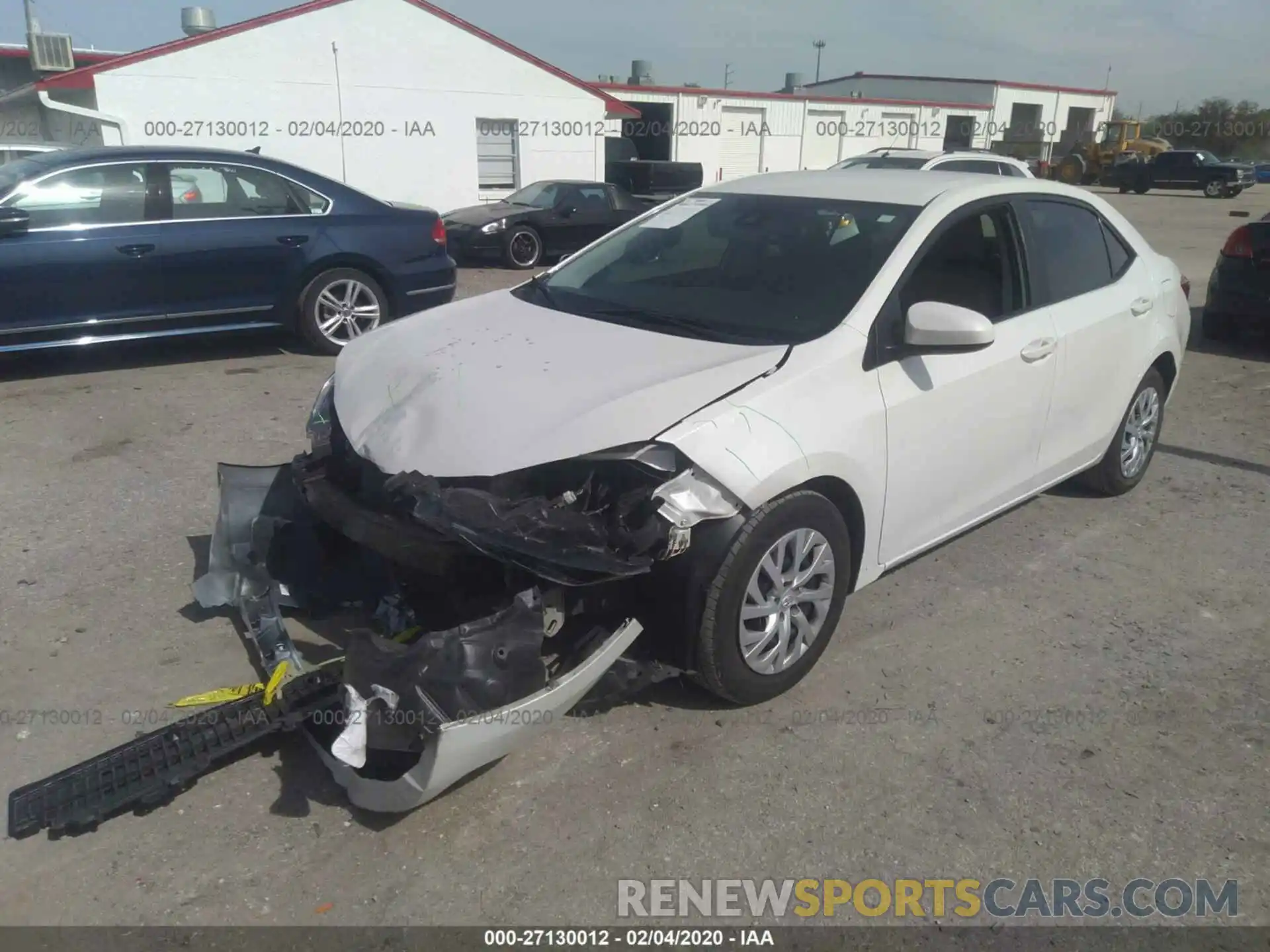 2 Photograph of a damaged car 5YFBURHE2KP897946 TOYOTA COROLLA 2019