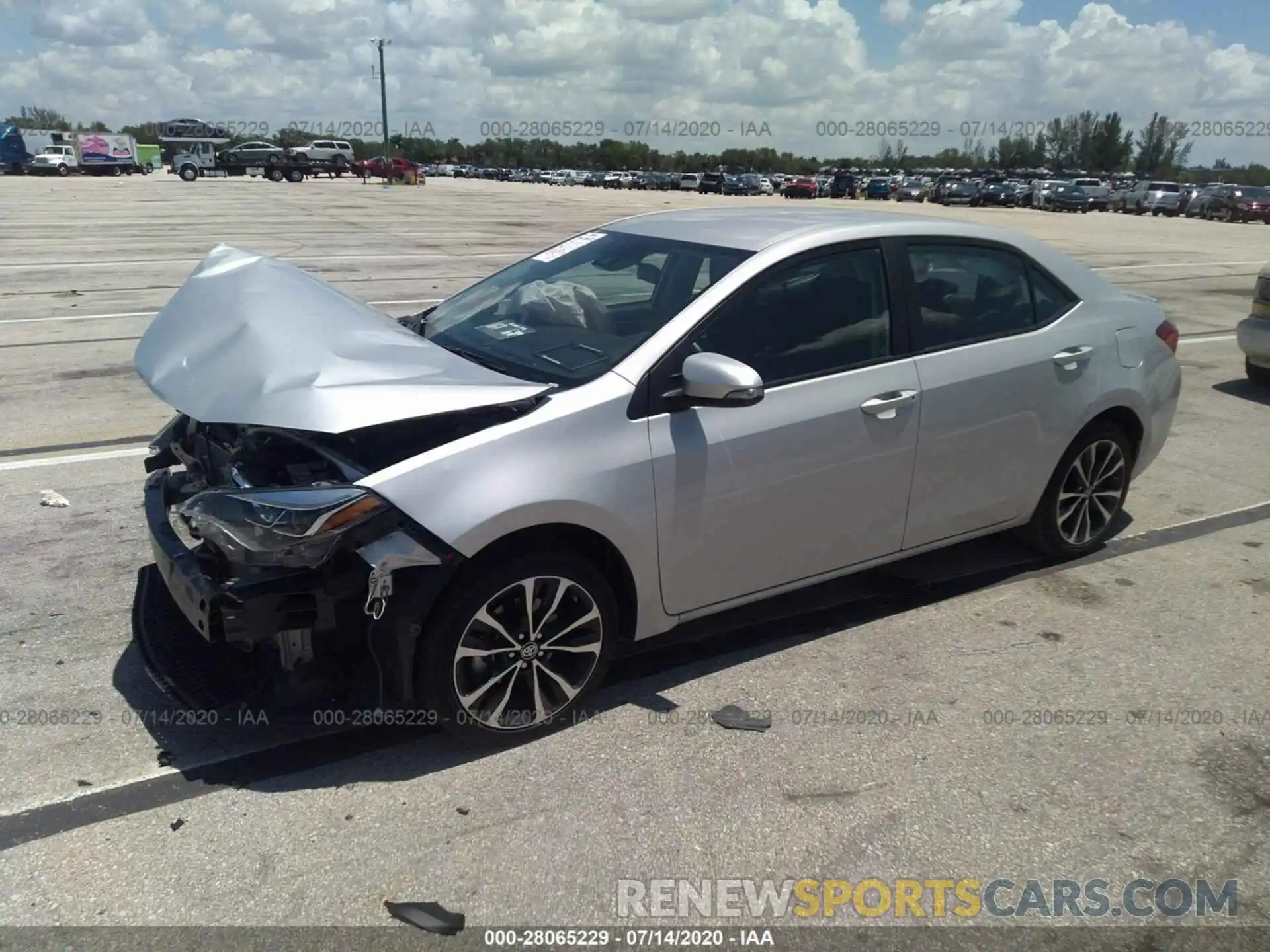 2 Photograph of a damaged car 5YFBURHE2KP898272 TOYOTA COROLLA 2019