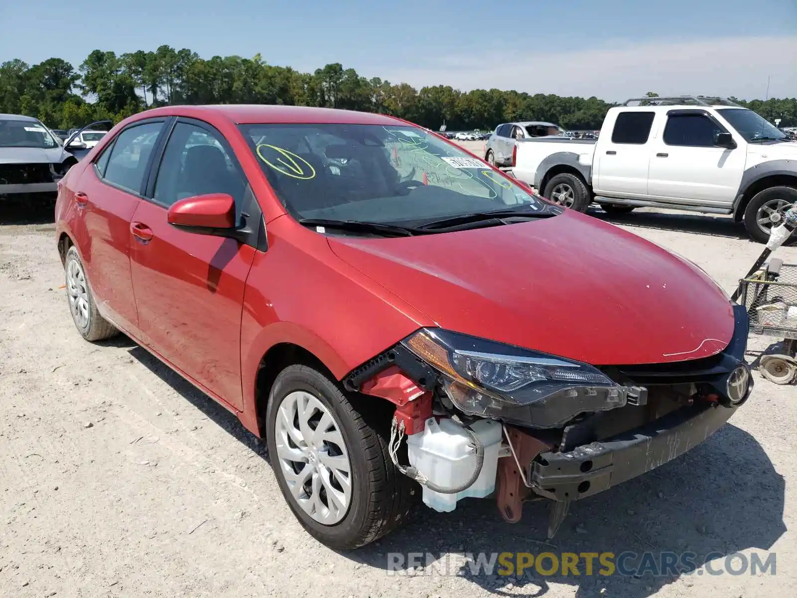 1 Photograph of a damaged car 5YFBURHE2KP898563 TOYOTA COROLLA 2019